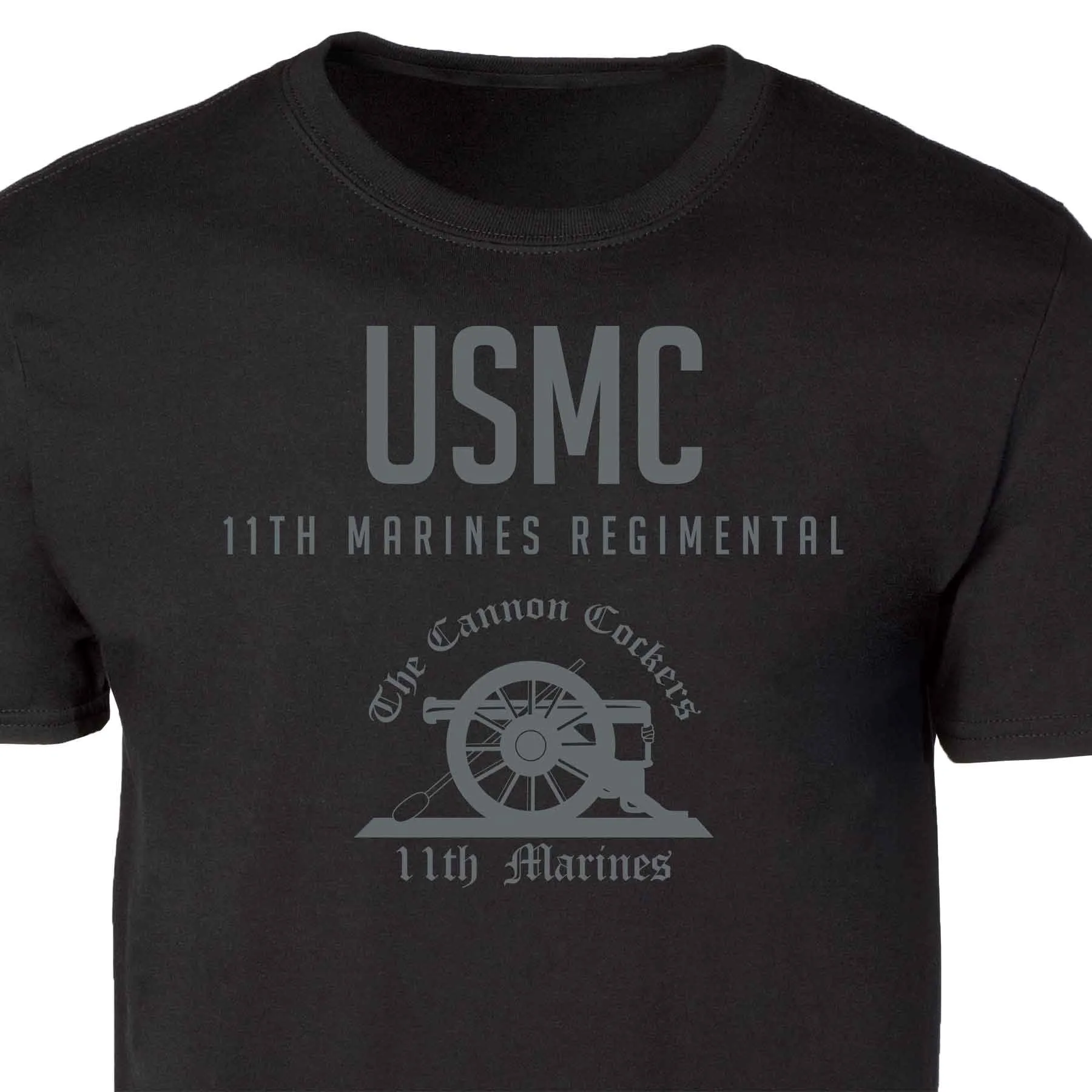 11th Marines Regimental Tonal Patch Graphic T-shirt