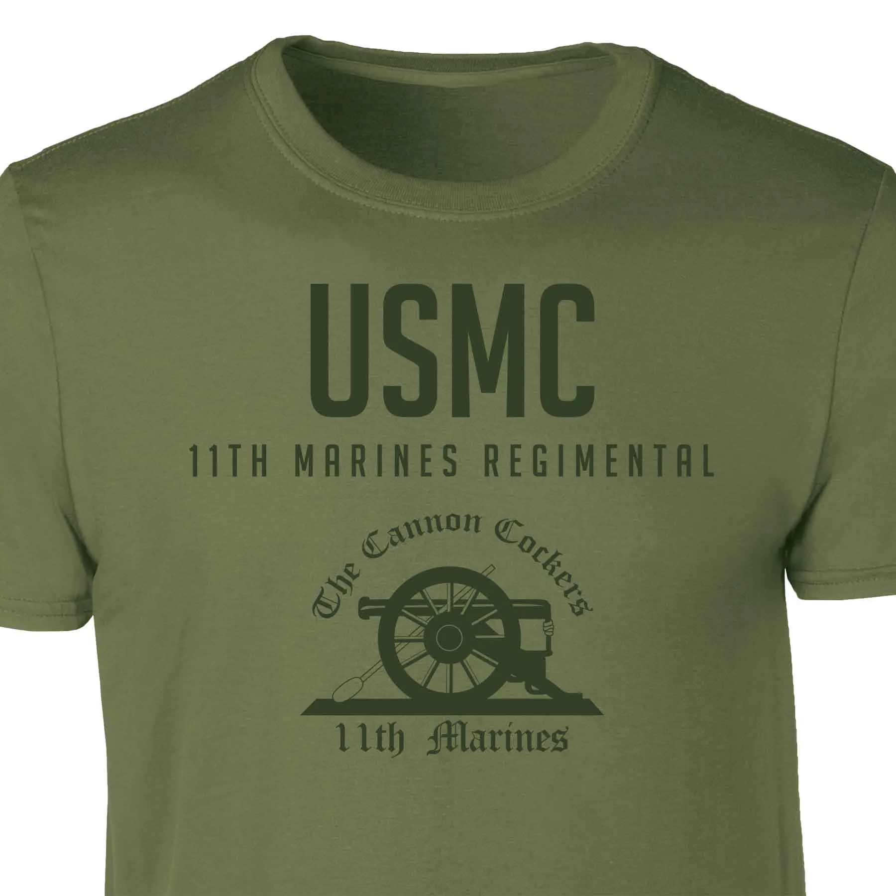 11th Marines Regimental Tonal Patch Graphic T-shirt