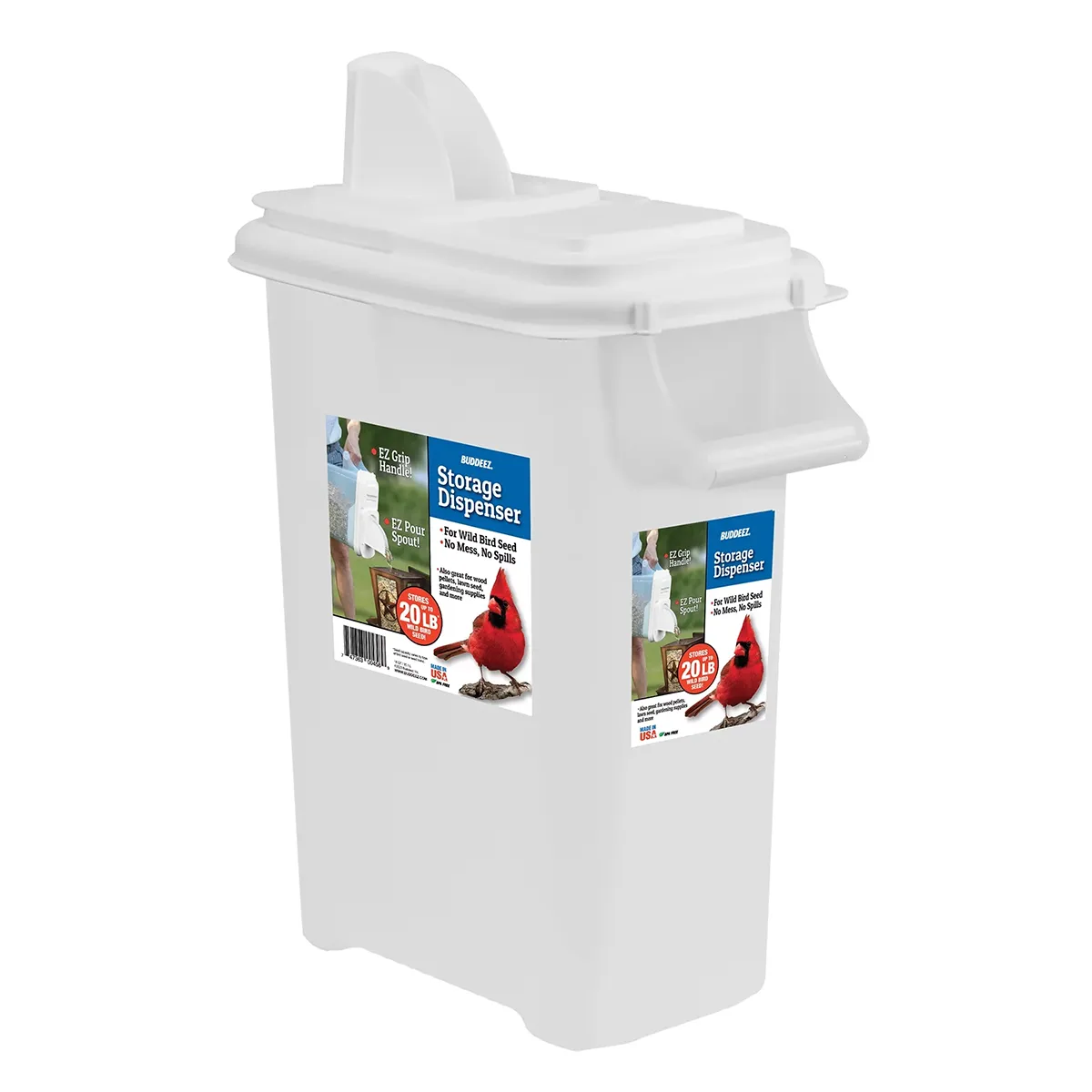 16 QT. Bird Seed Storage Dispenser 00083