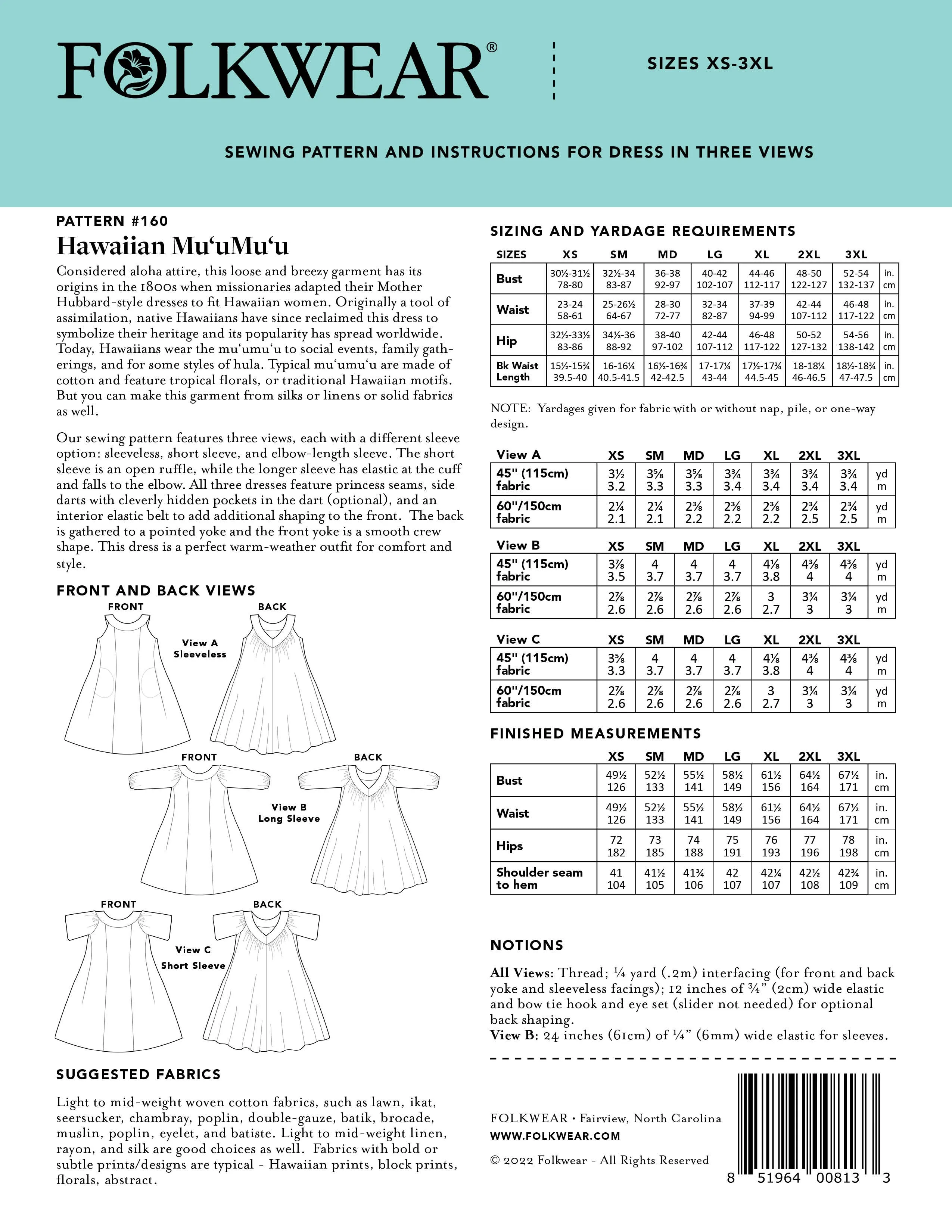 160 Hawaiian Mu'umu'u - PDF