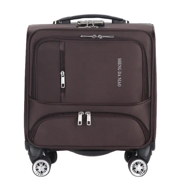 18 Inch Waterproof Oxford Suitcase Trolley Luggage Business Trolley Case Men'S Suitcase Women