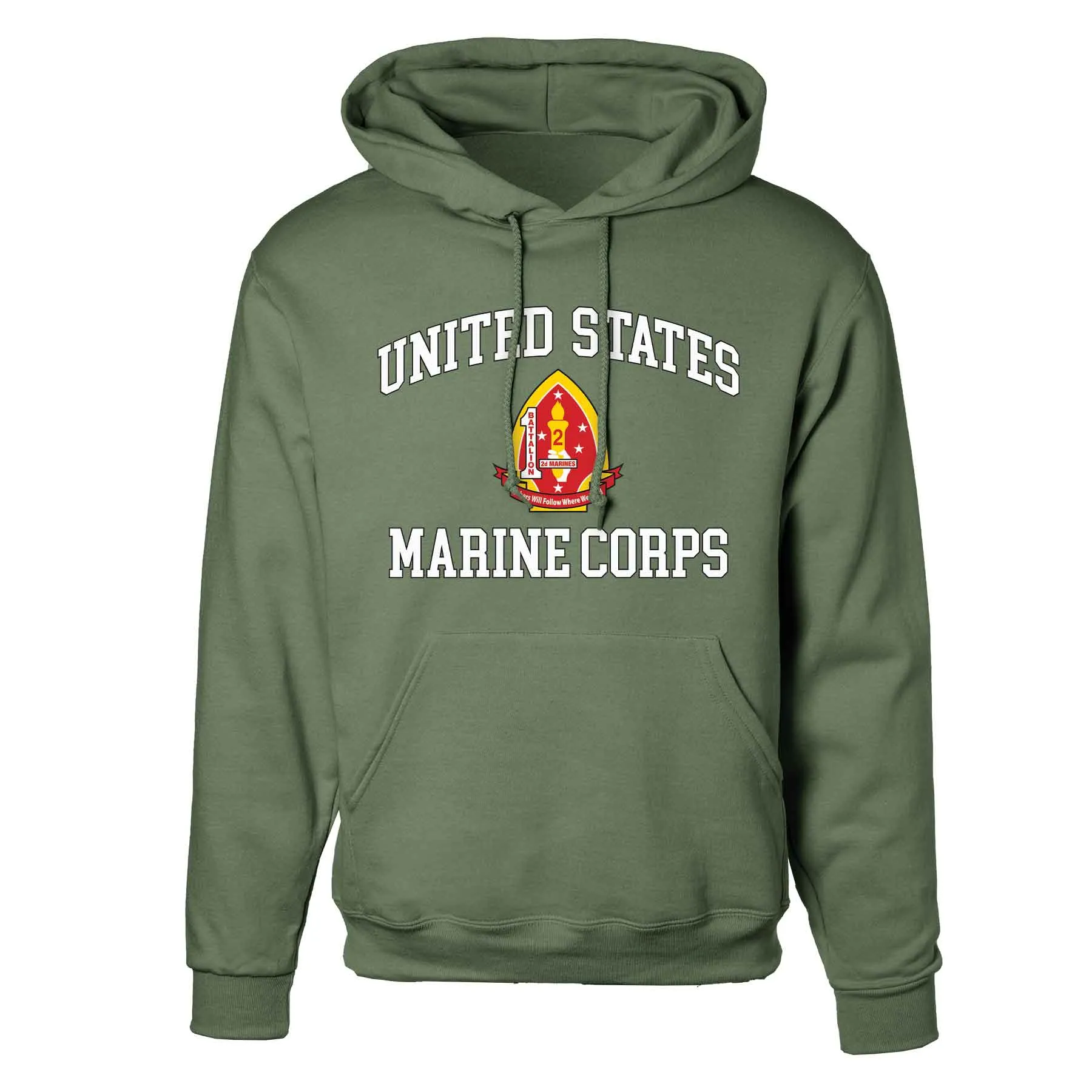 1st Battalion 2nd Marines USMC Hoodie