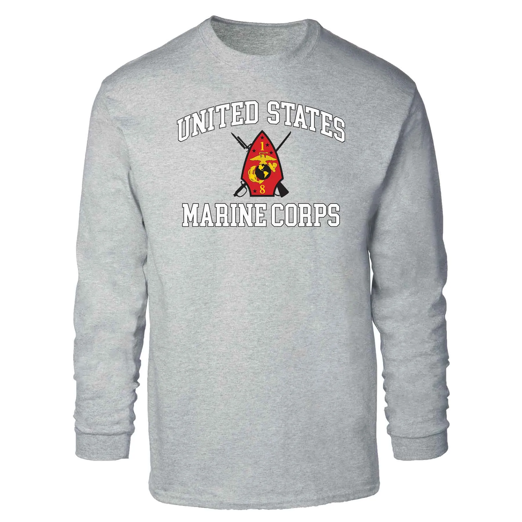 1st Battalion 8th Marines USMC Long Sleeve T-shirt