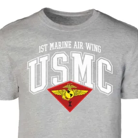 1st Marine Air Wing Arched Patch Graphic T-shirt