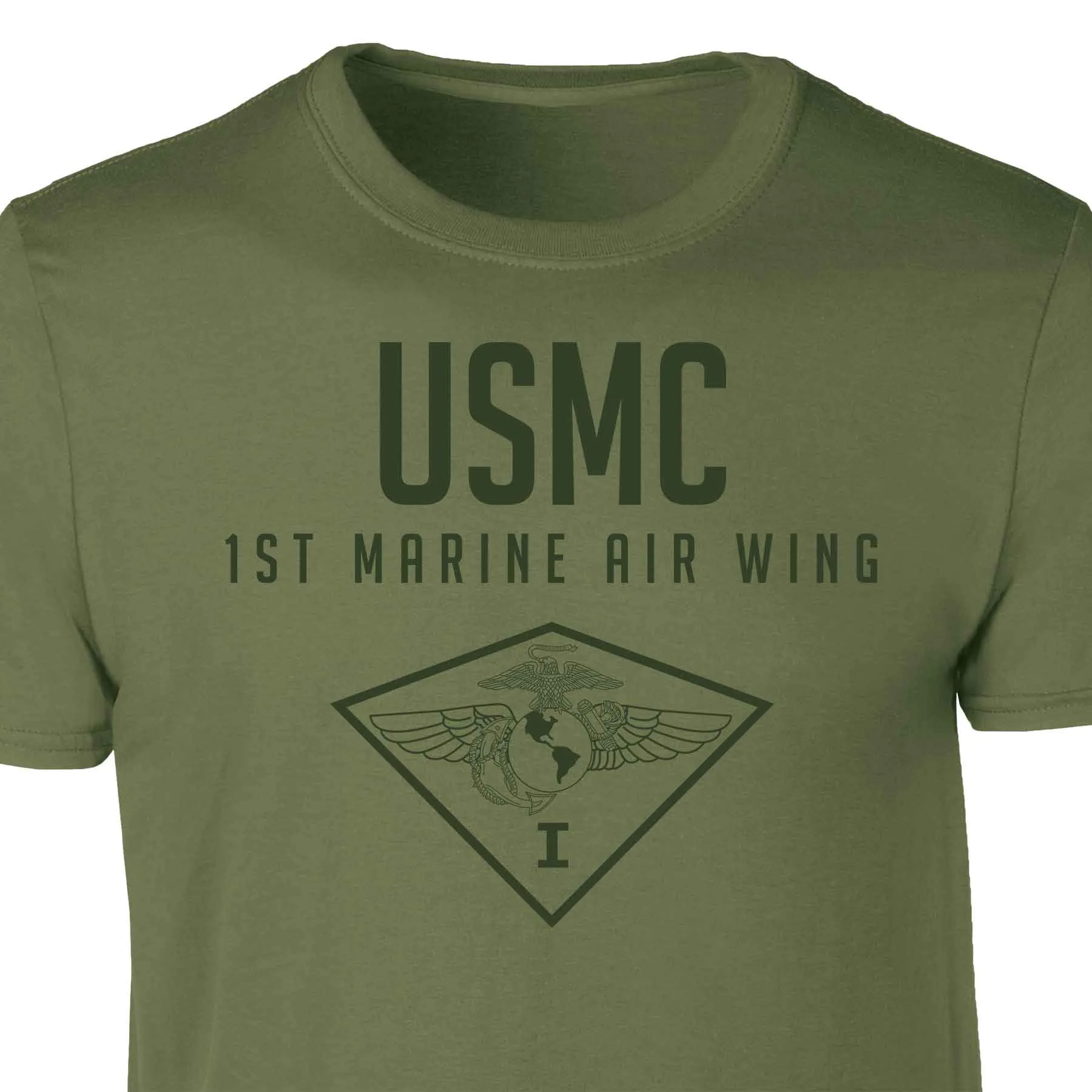 1st Marine Air Wing Tonal Patch Graphic T-shirt