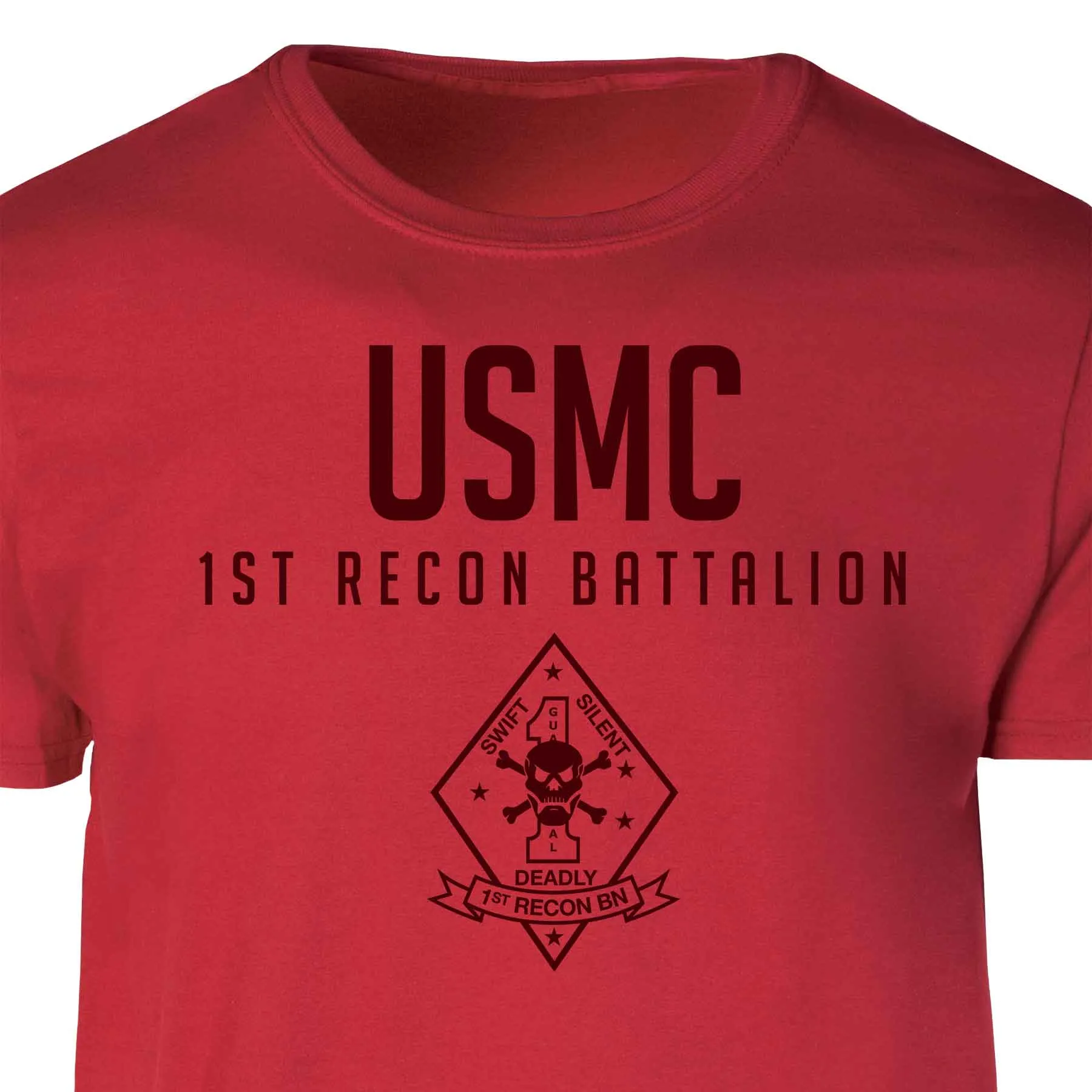 1st Recon Battalion Tonal Patch Graphic T-shirt