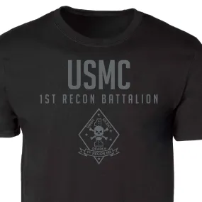 1st Recon Battalion Tonal Patch Graphic T-shirt