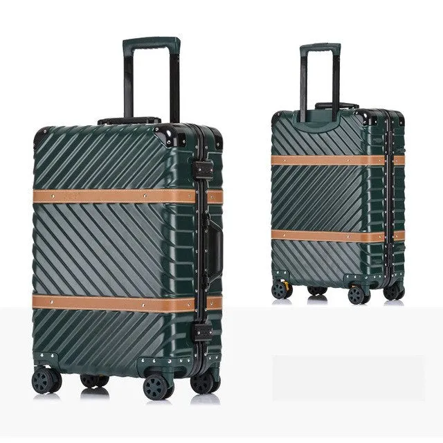 20''24''26'' 29'' Women Travel Rolling Luggage Aluminum Frame Checked Boarding Cabin Case Spinner