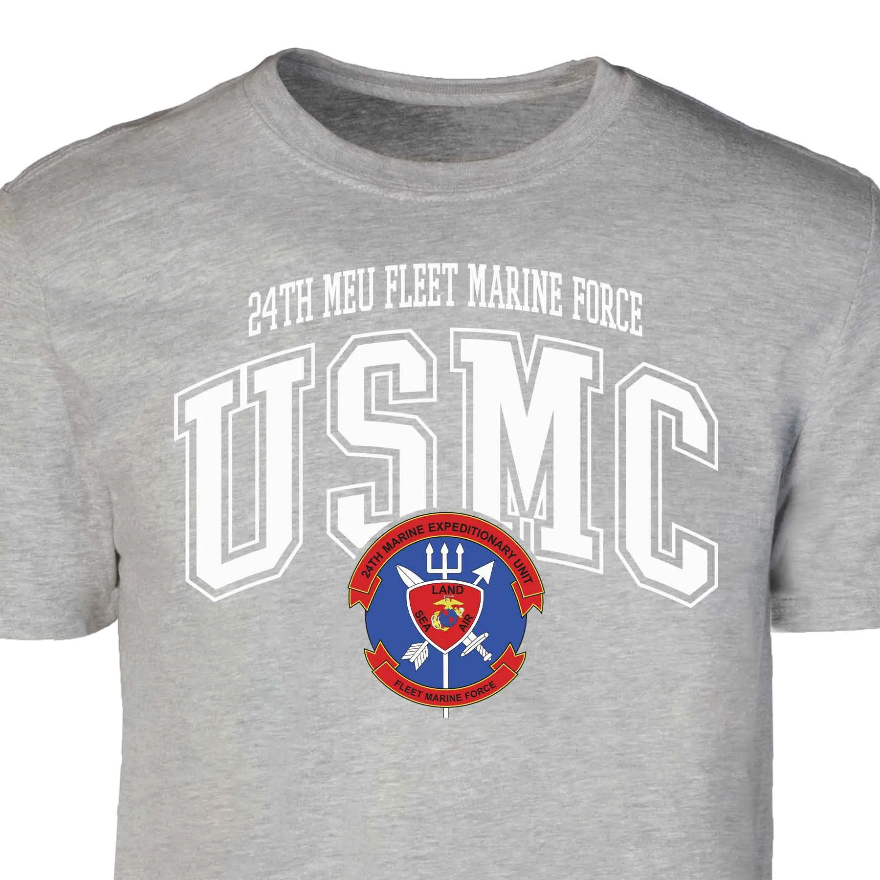 24th MEU Fleet Marine Force Arched Patch Graphic T-shirt