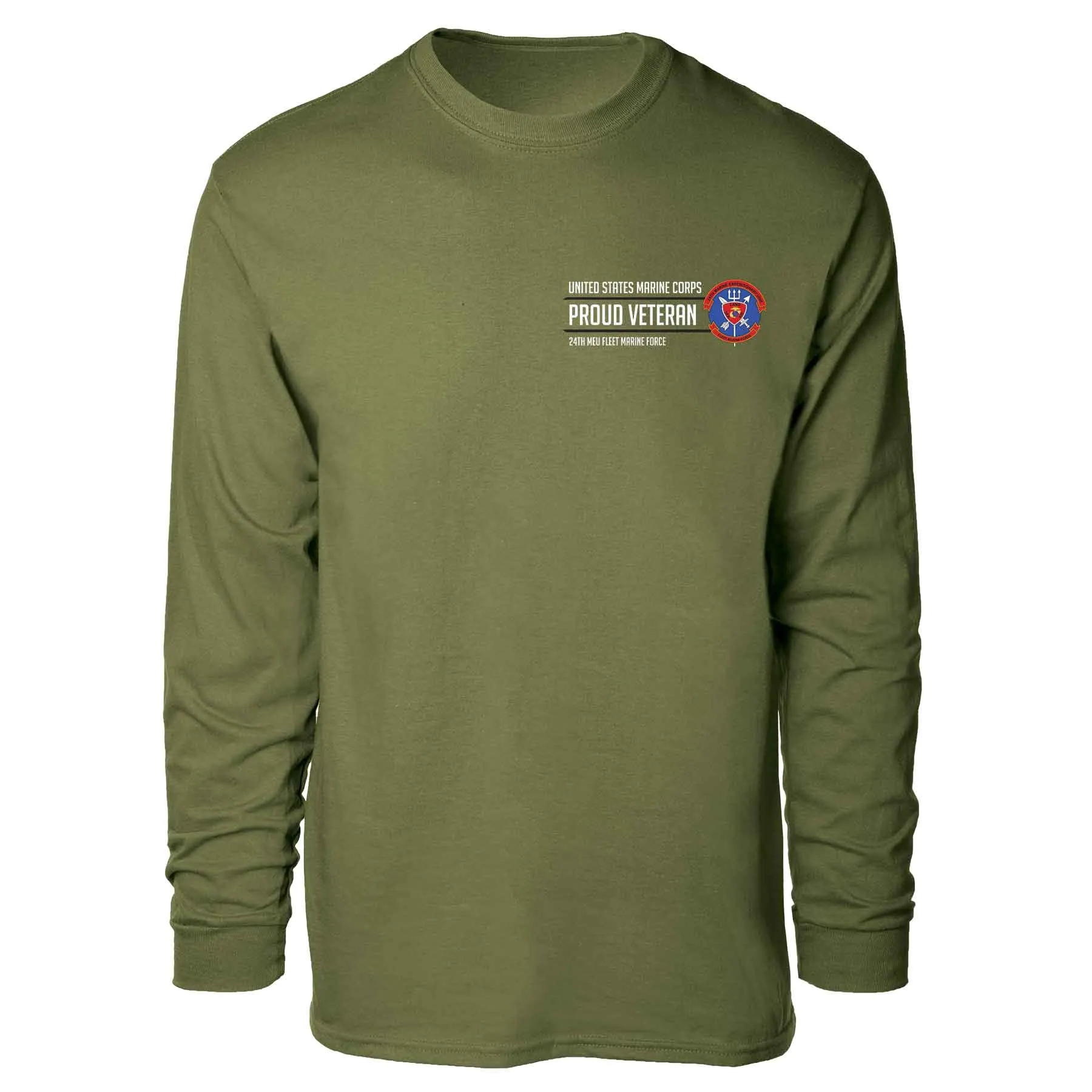 24th MEU Fleet Marine Force Proud Veteran Long Sleeve T-shirt