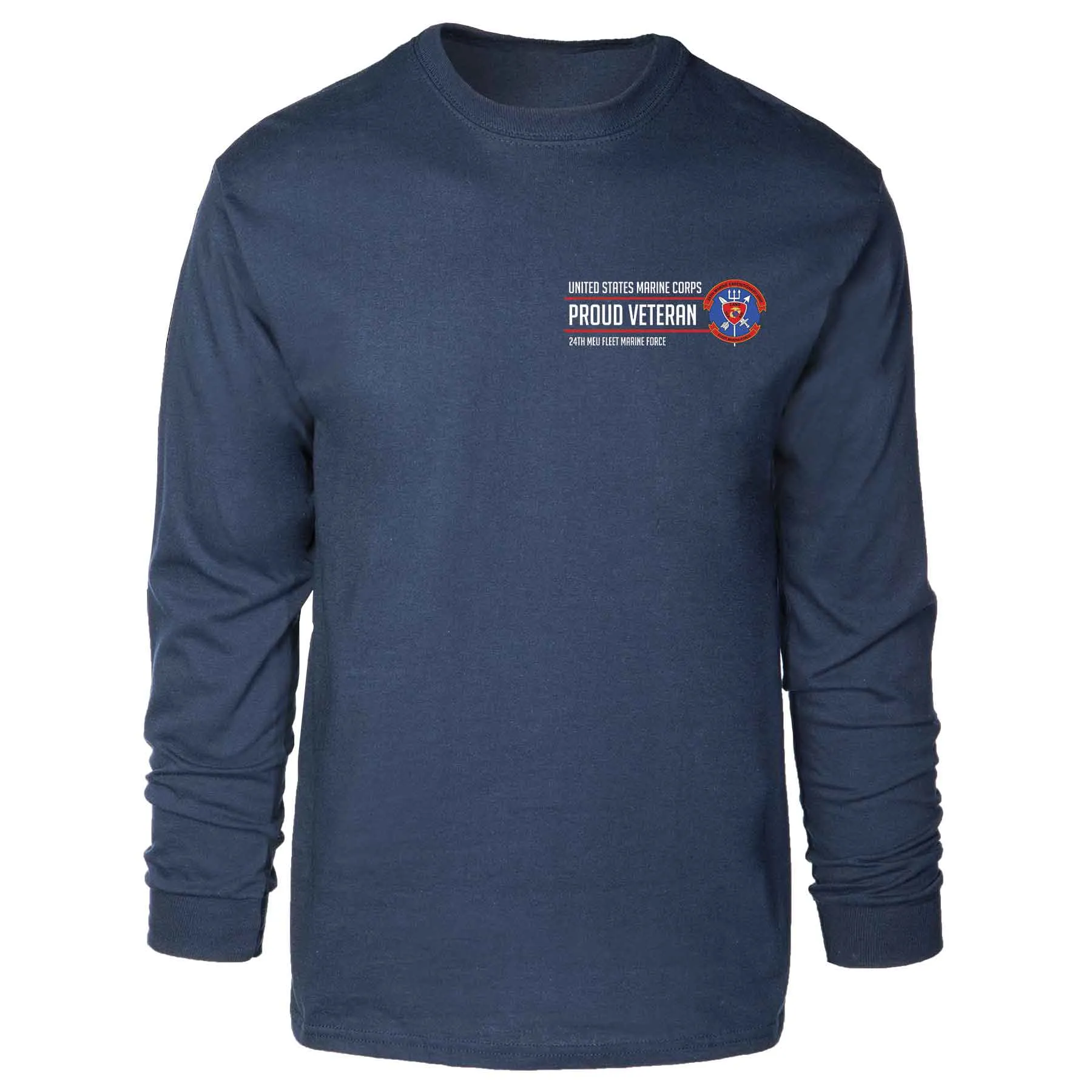 24th MEU Fleet Marine Force Proud Veteran Long Sleeve T-shirt