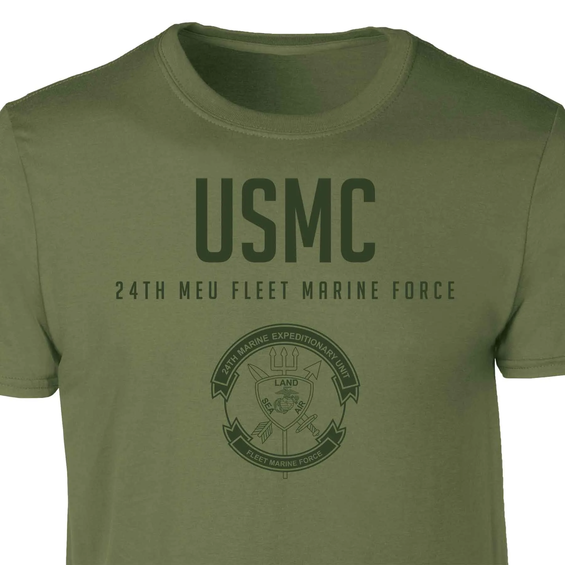 24th MEU Fleet Marine Force Tonal Patch Graphic T-shirt