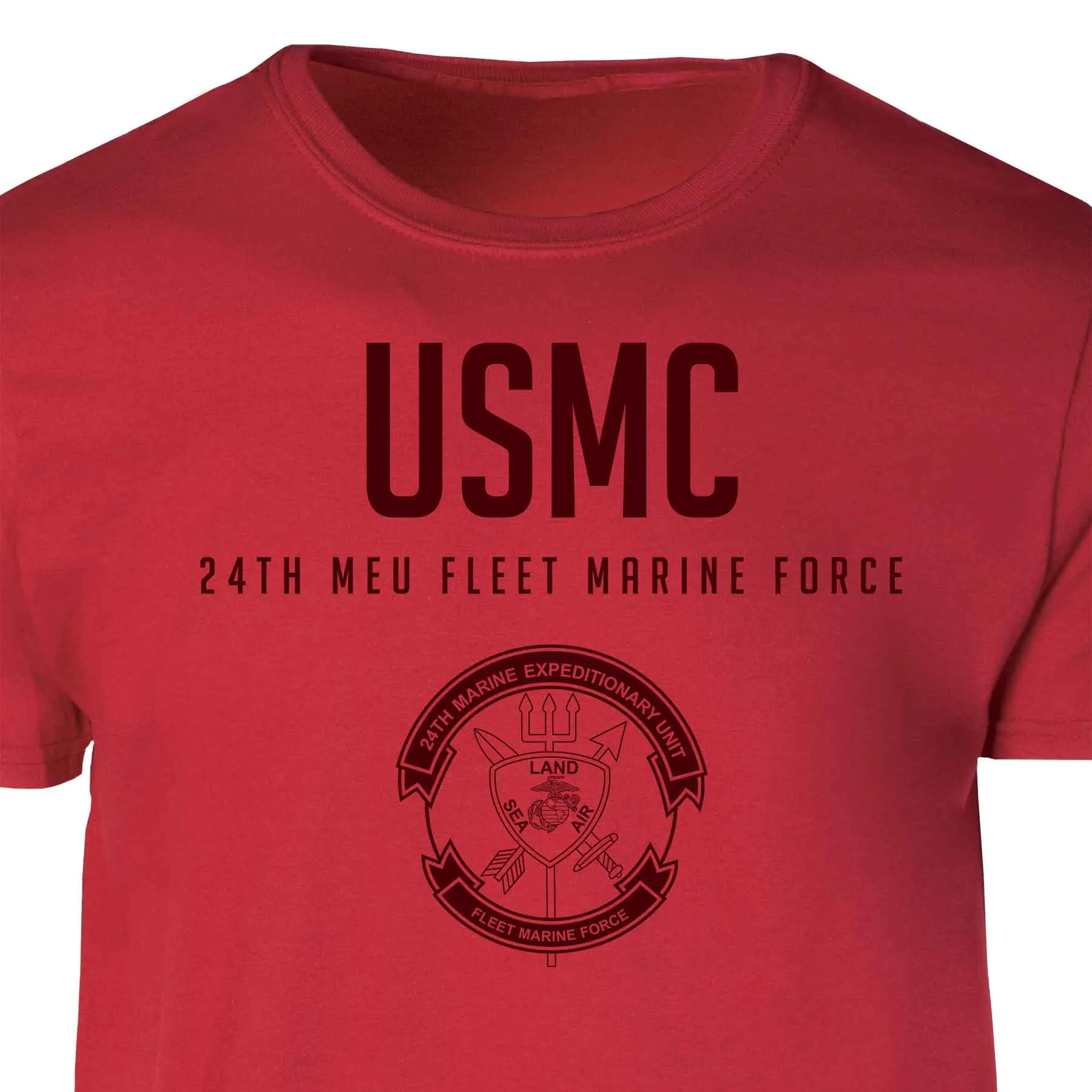 24th MEU Fleet Marine Force Tonal Patch Graphic T-shirt