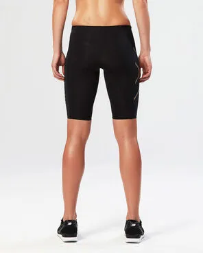 2XU Women's Elite MCS Compression Short-WA3061B (BLK/GLD)