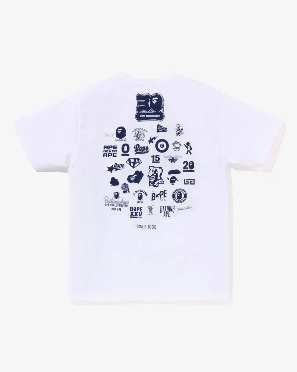 30th Anniversary Tee #2 White x Navy