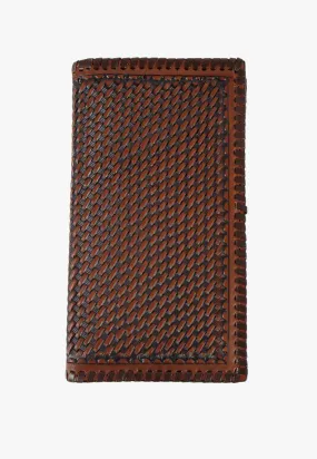 3D Mens Basket Weave Rodeo Wallet