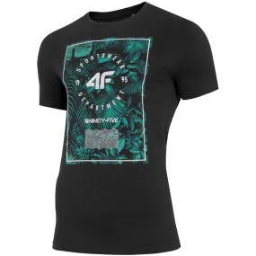 4F Mens Round Neck T-shirt - Gray