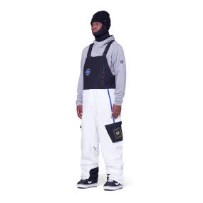 686 Mens Exploration Bib Pant 2024 NASA White Black