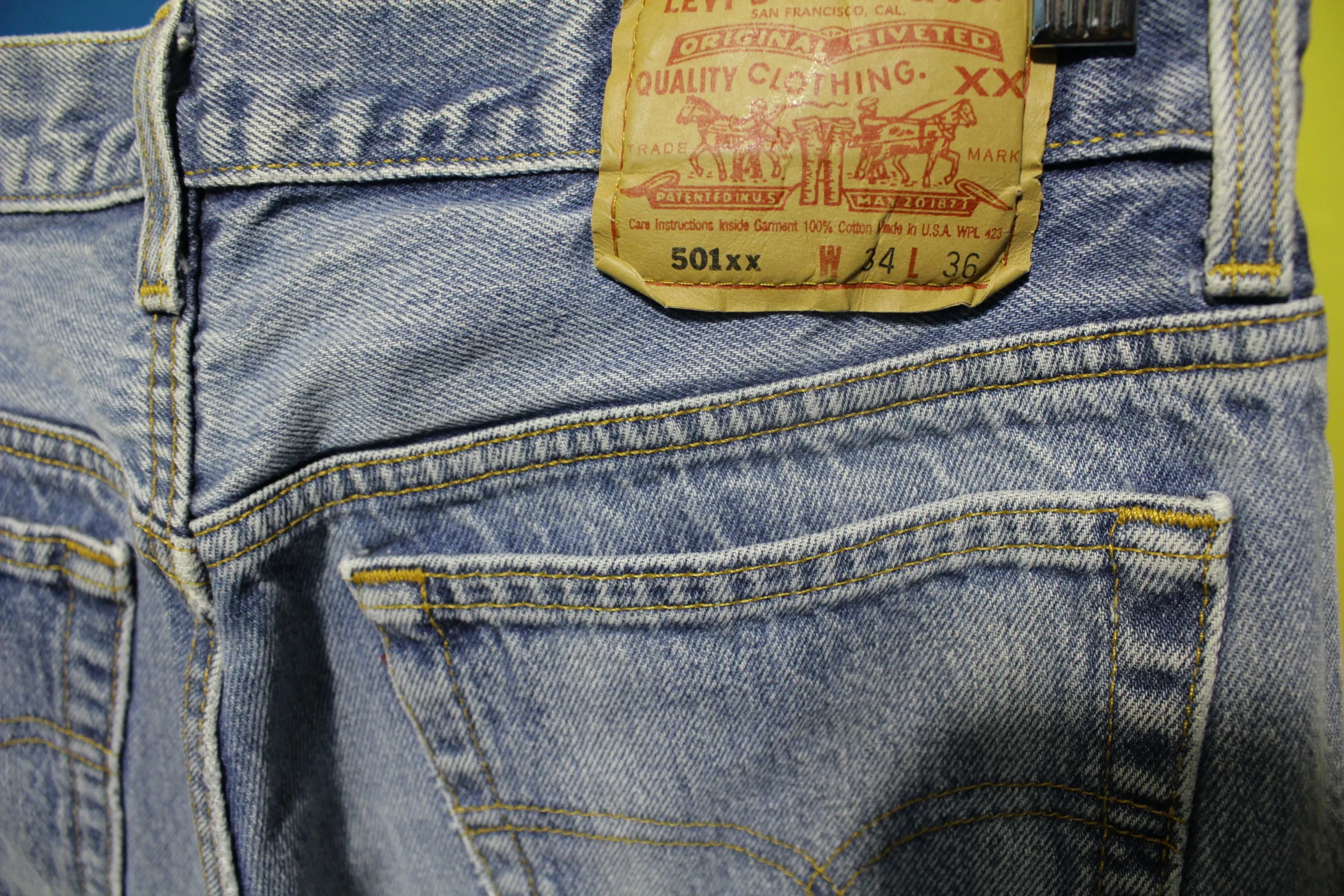 90s Levis 501 Button Fly Jeans. Vintage Grunge Punk Made in USA 501xx 32 x 31