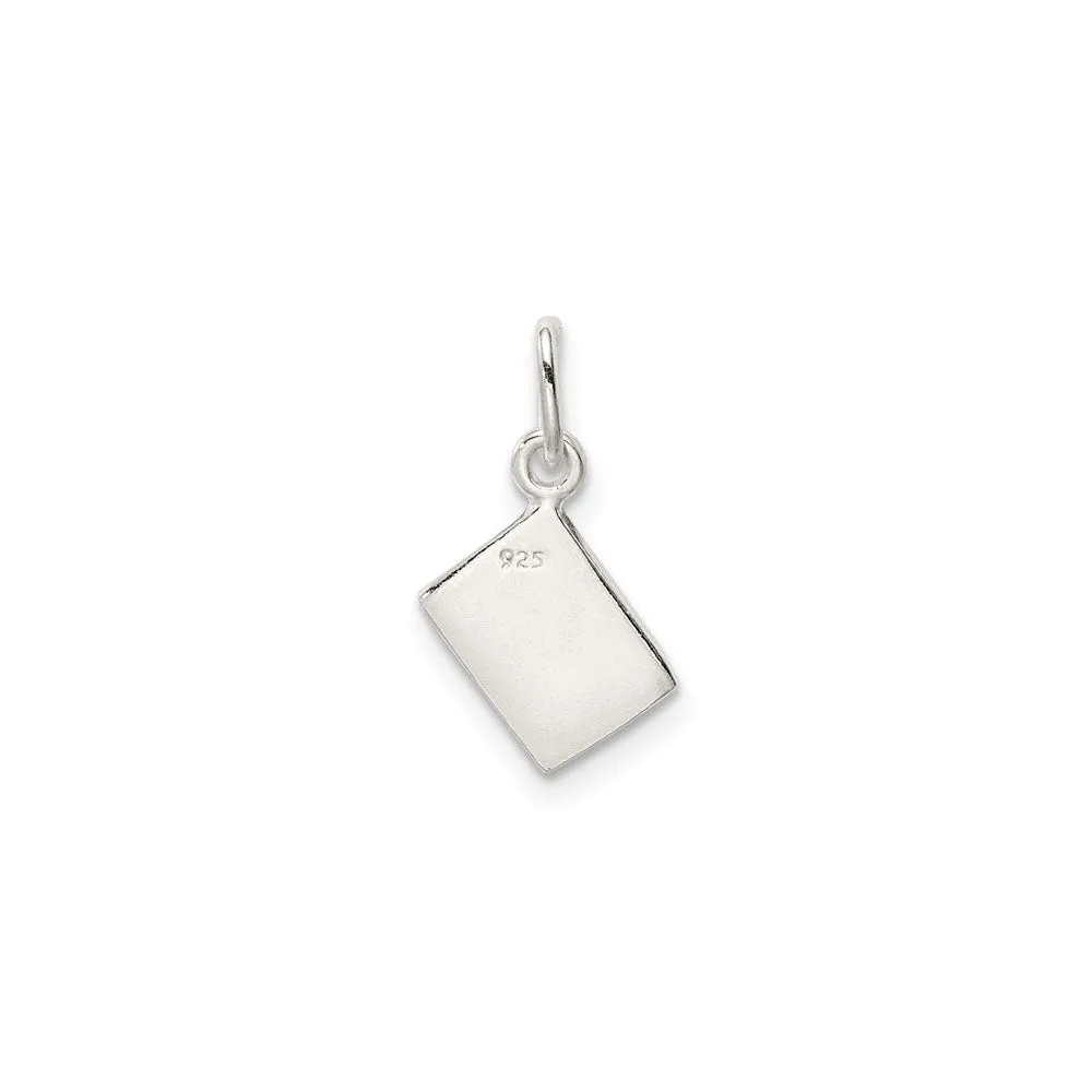 Ace of Hearts Card Pendant (Silver)