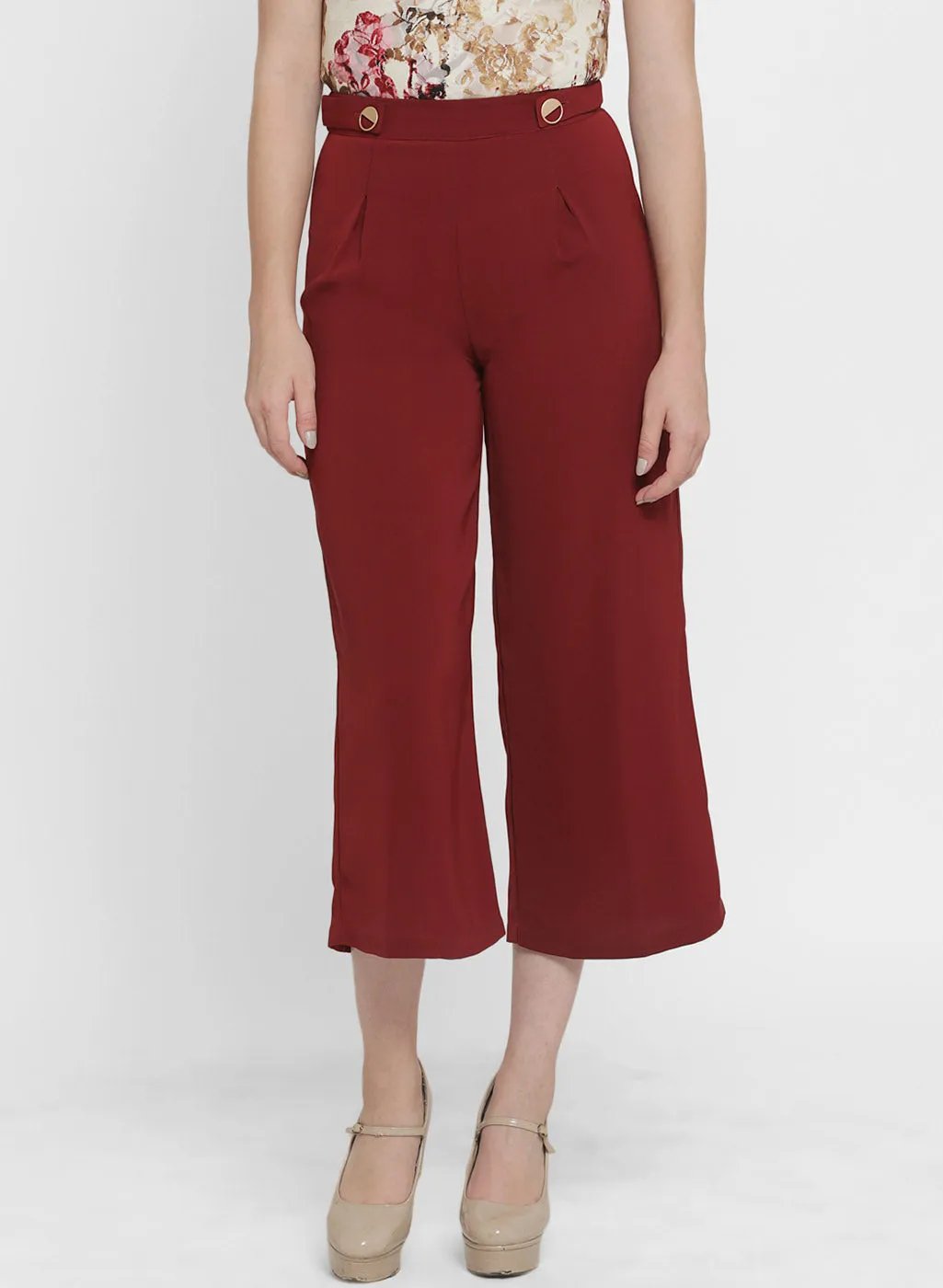 Alison Gold Button Culottes