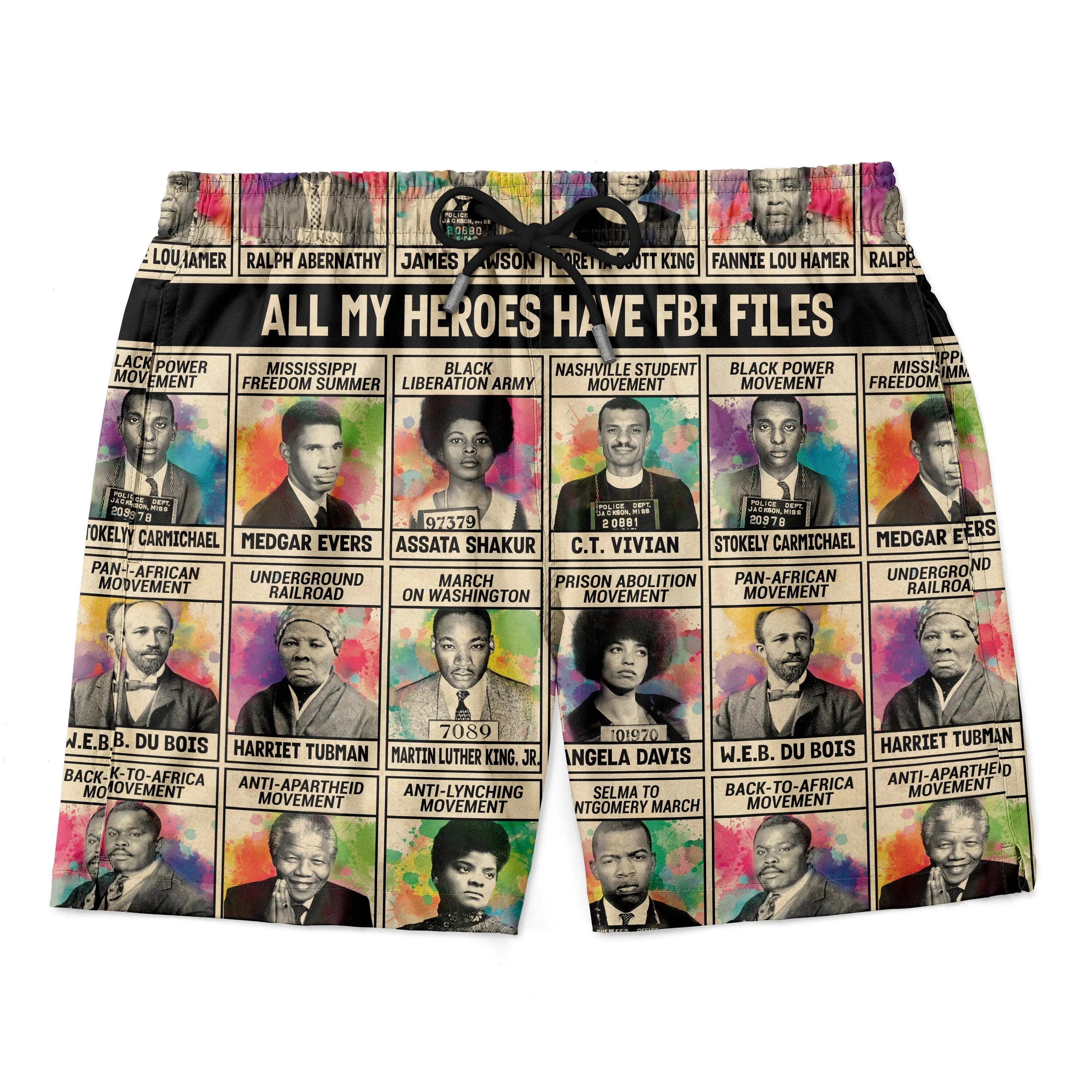 All My Heroes Have FBI Files Hawaiian Shirt and Shorts Set