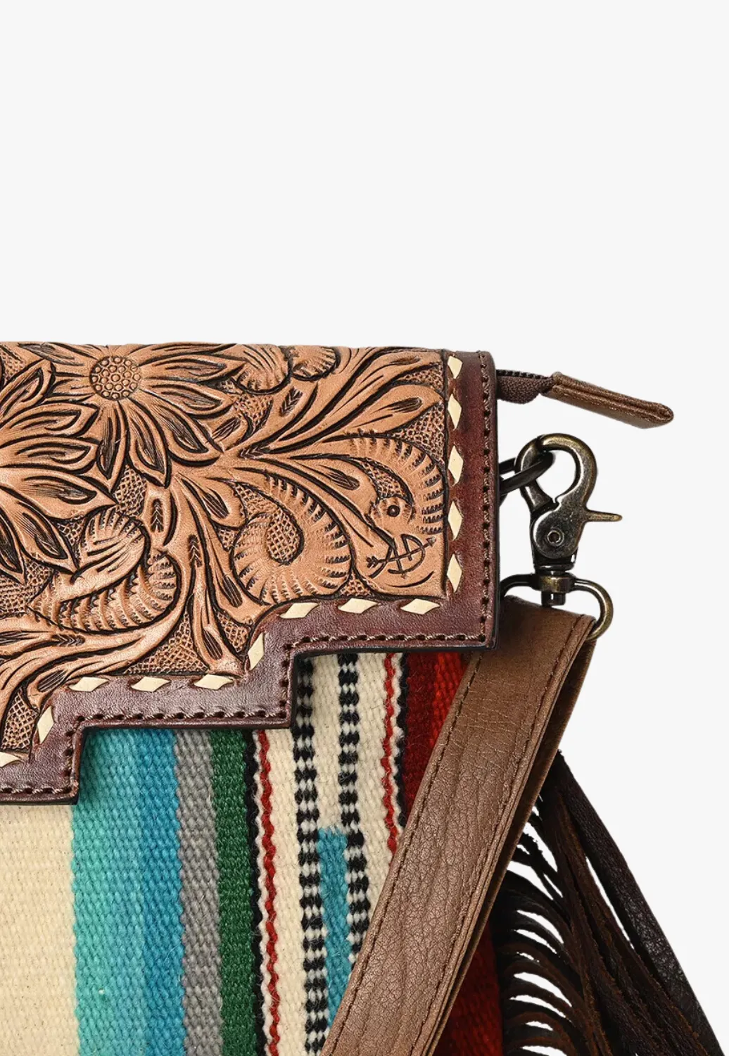 American Darling Tooled Leather Crossbody Bag