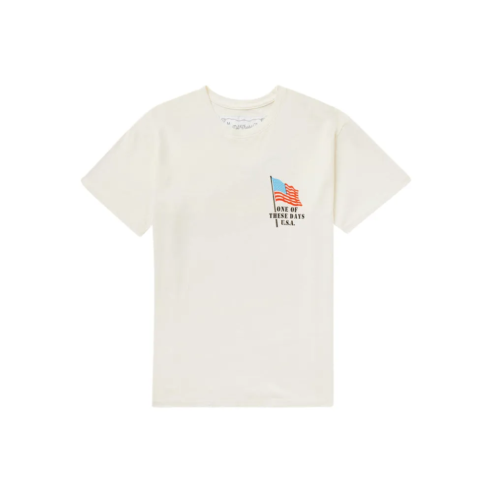 American Flag Cowboy Tee (Bone)