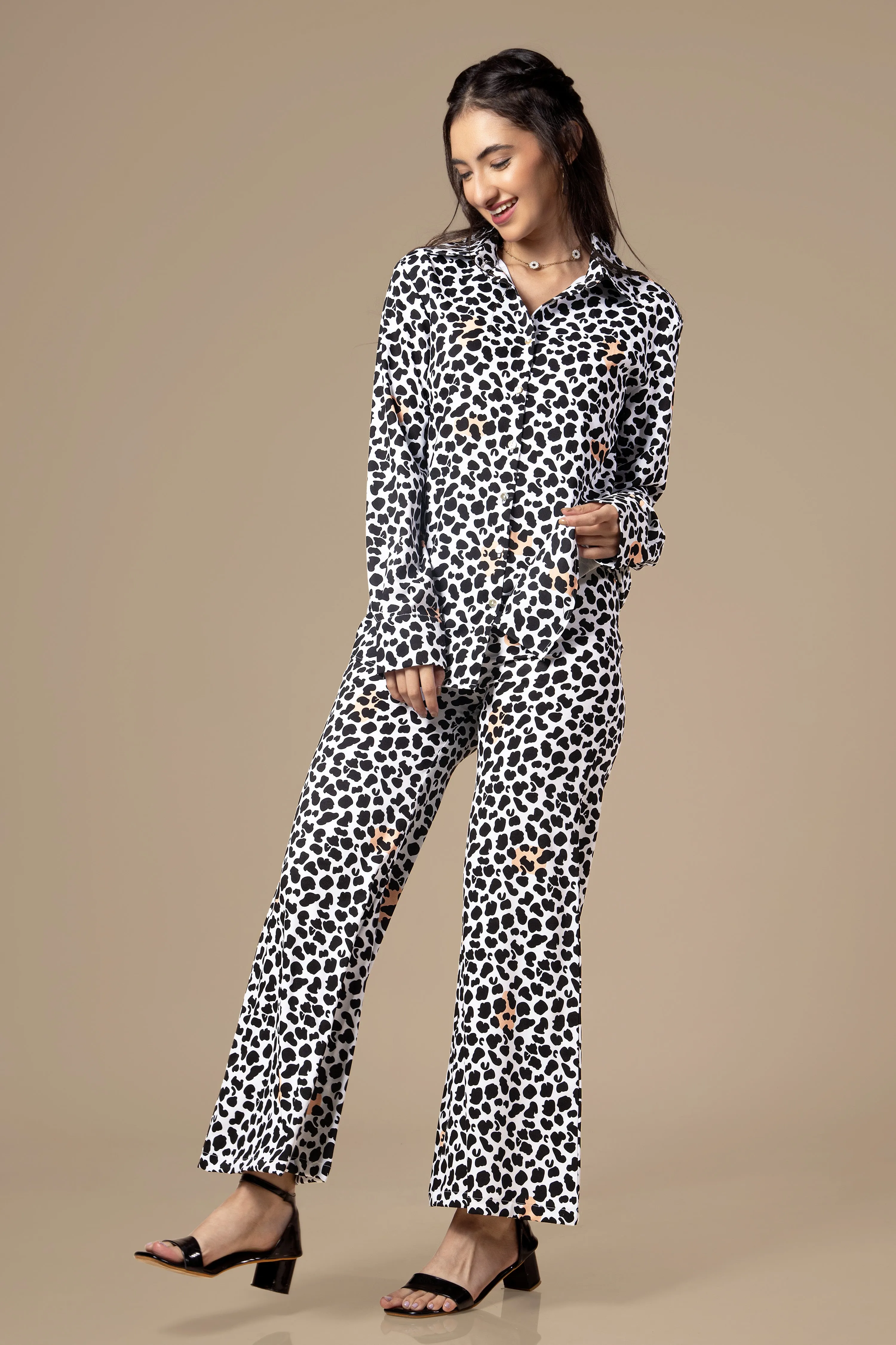 Animal Pattern Co-Ord Set For Women