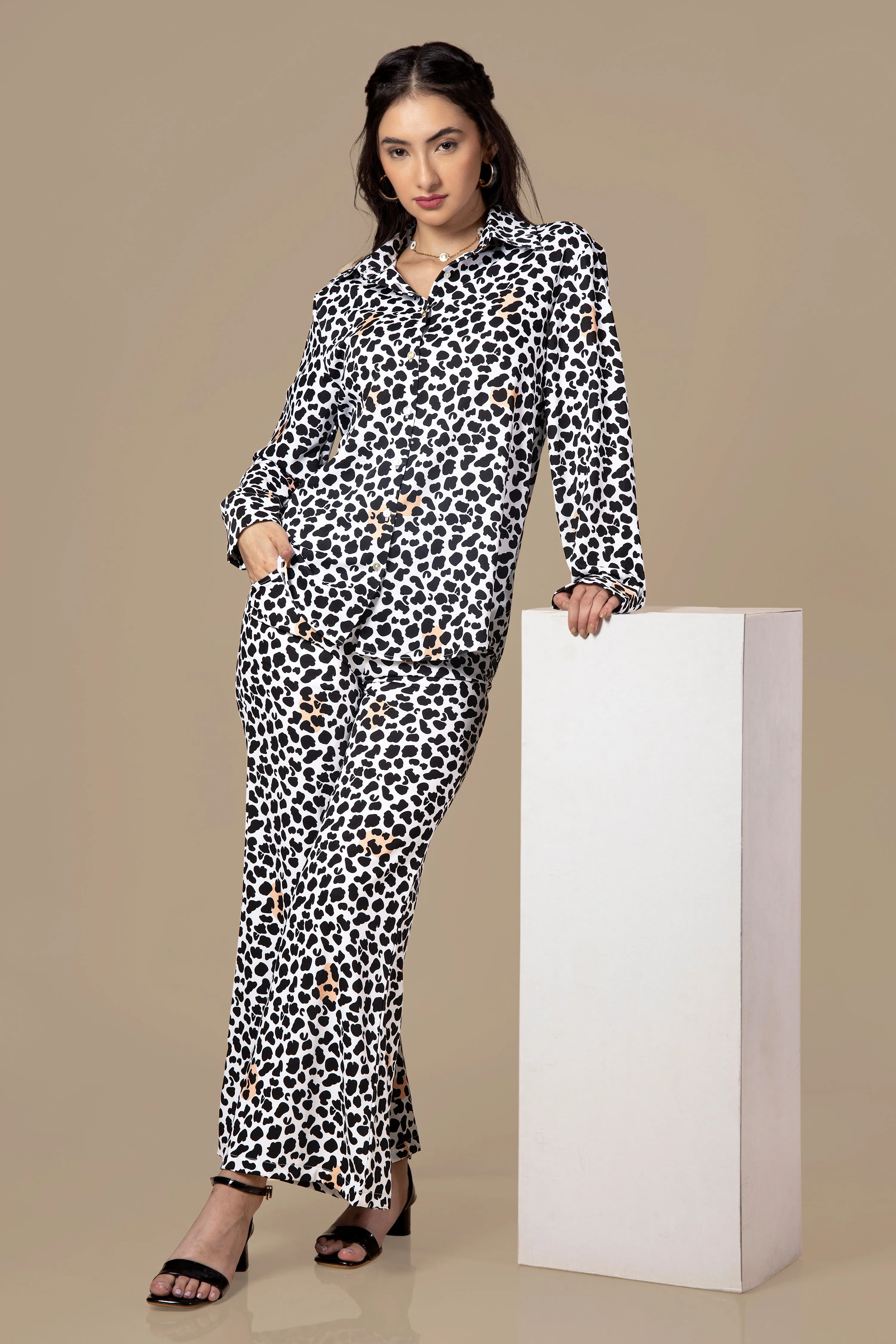 Animal Pattern Co-Ord Set For Women