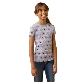 Ariat Youth So Love SS T-Shirt Half Drop Heather Grey