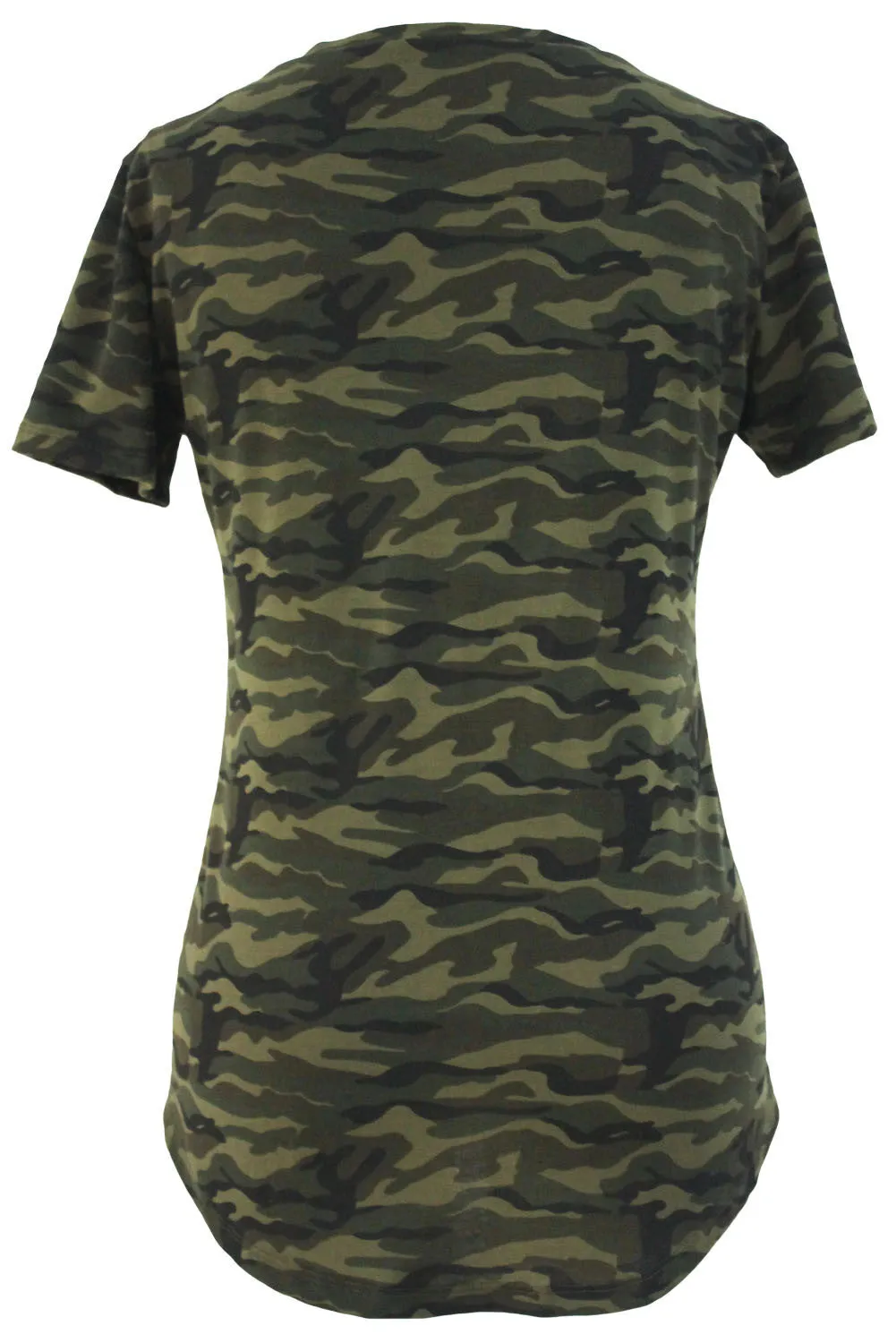 Army Print Pocket Top