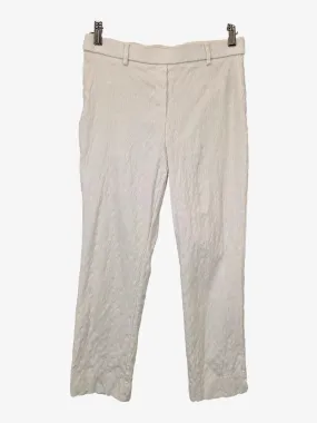 Assorted Brands Milk White Textured Stretch Pants Size S