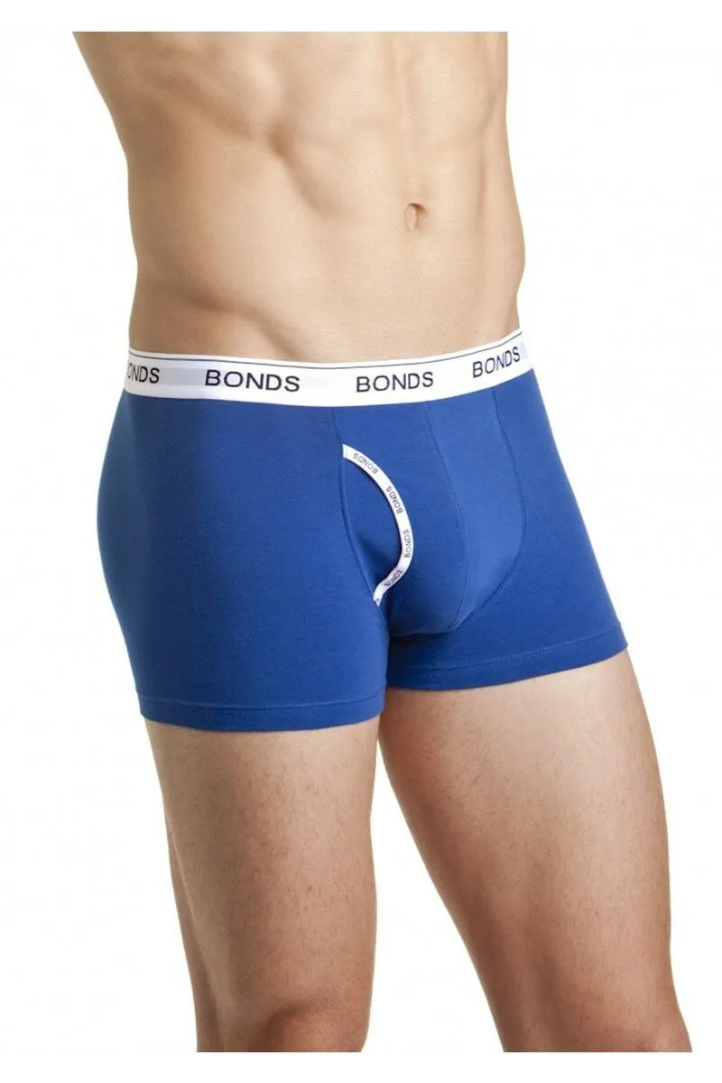 Authentic Bonds Mens Guyfront Trunks Underwear Shorts Blue/White