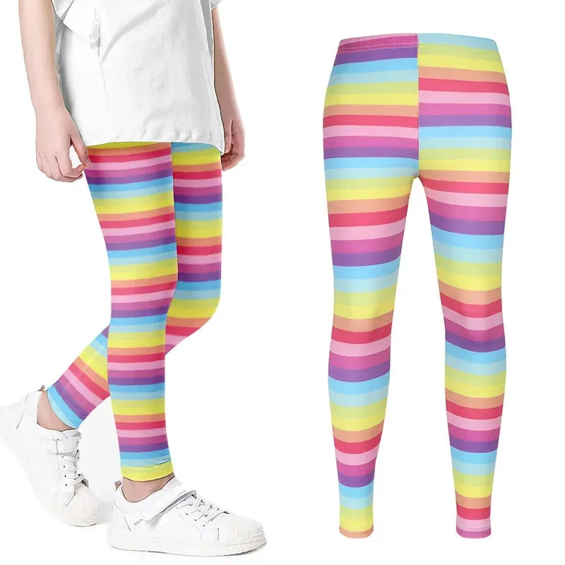 Baby Girl 2-12Y Heart Love Pencil Leggings