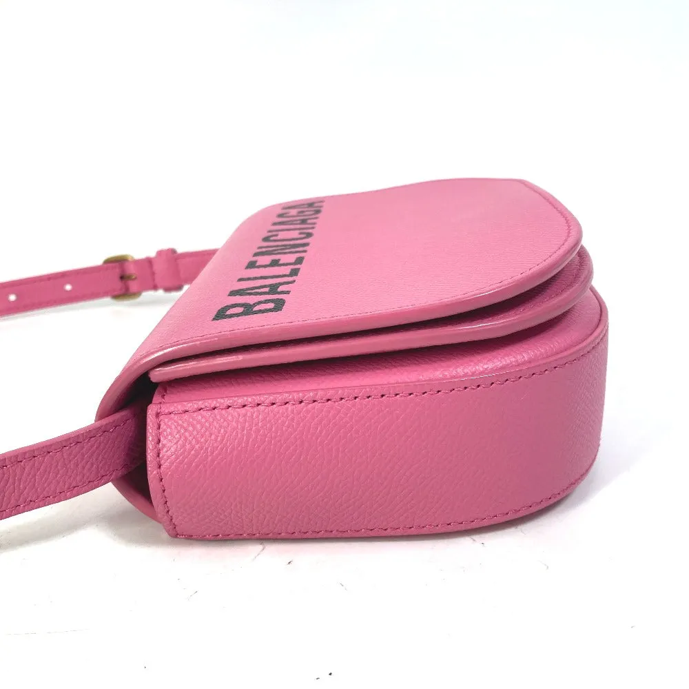 BALENCIAGA Shoulder Bag 550639 leather pink Ville di Women Used Authentic