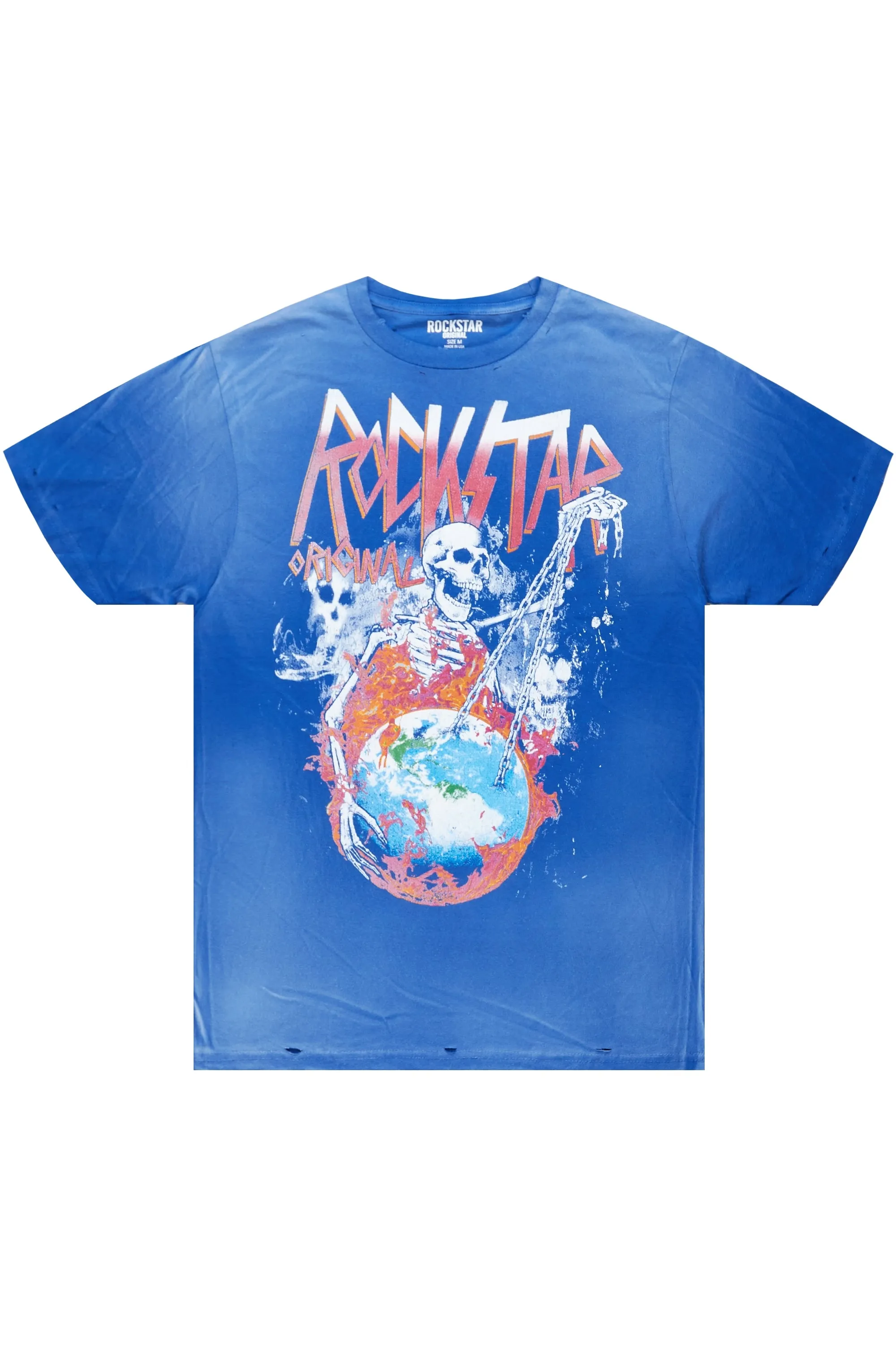 Barrett Royal Blue Printed T-Shirt