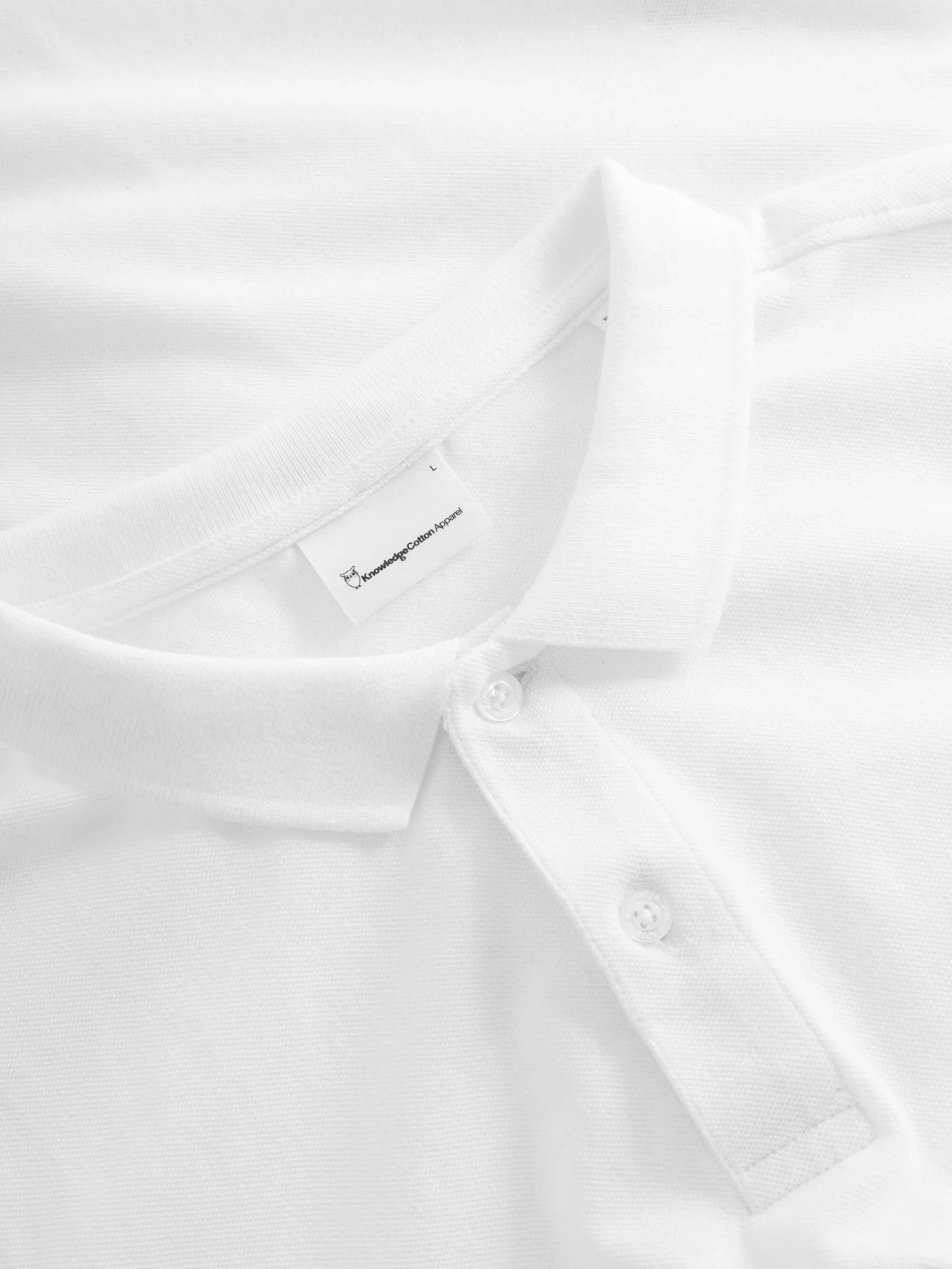 Basic badge polo - Bright White