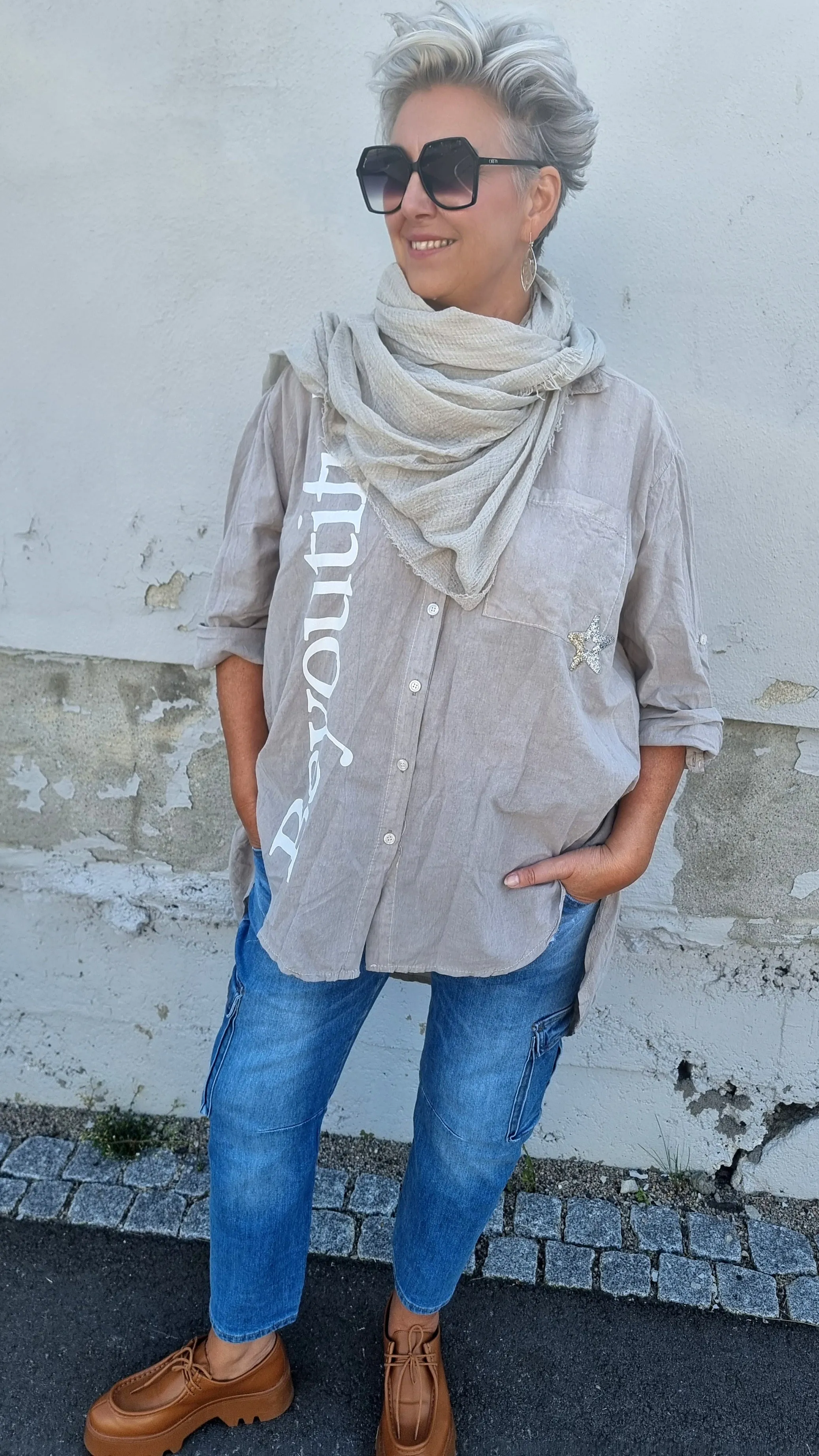 Basic Scarf Light Taupe