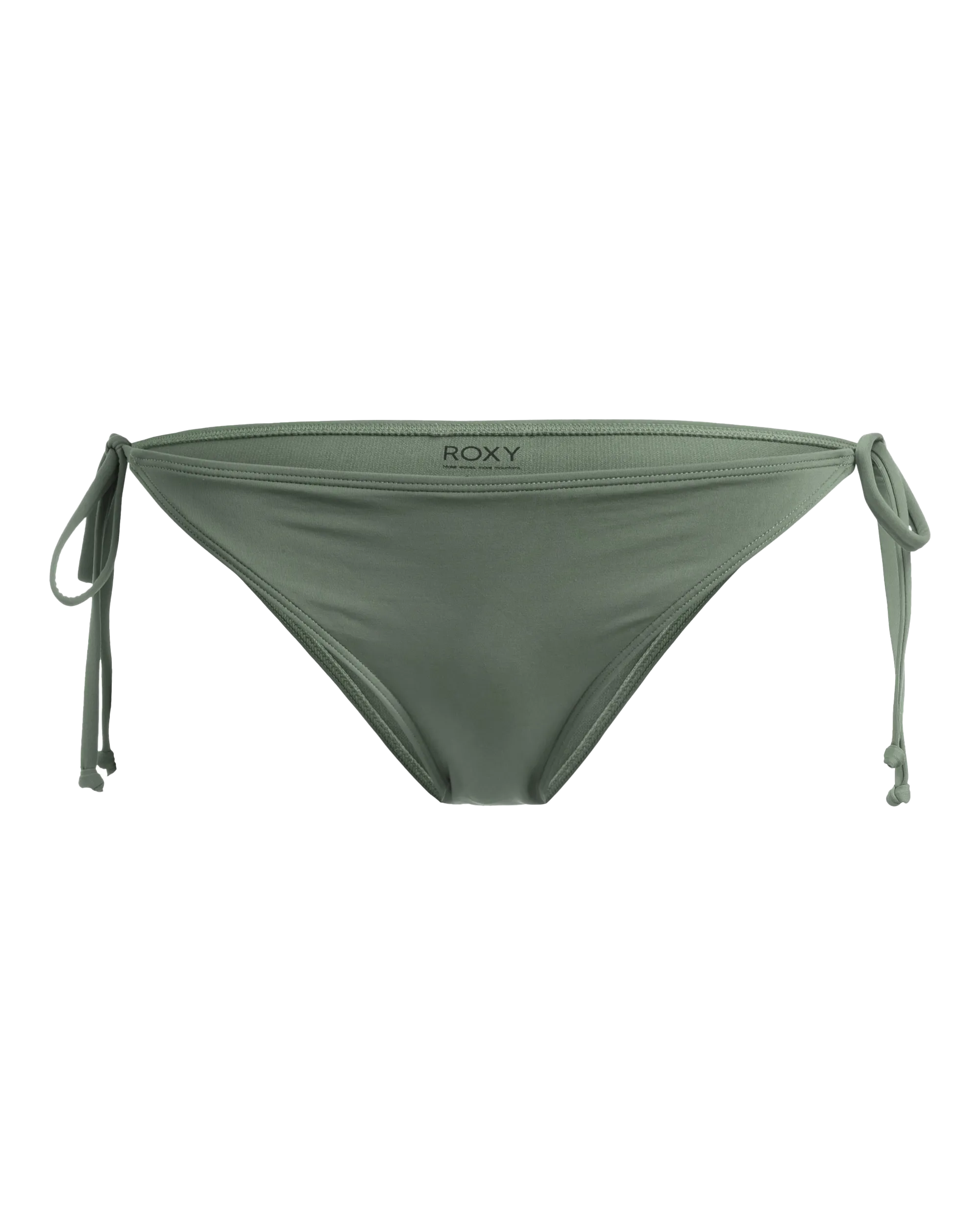 Beach Classics Tie Bikini Bottoms in Agave Green