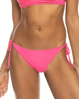 Beach Classics Tie Bikini Bottoms in Shocking Pink