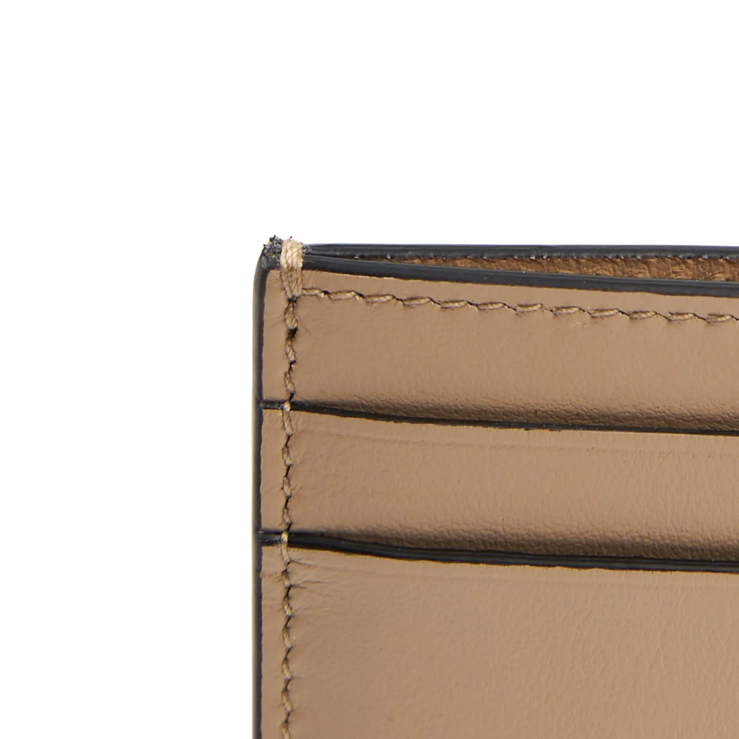 BEIGE SMALL CREDIT CARD HOLDER