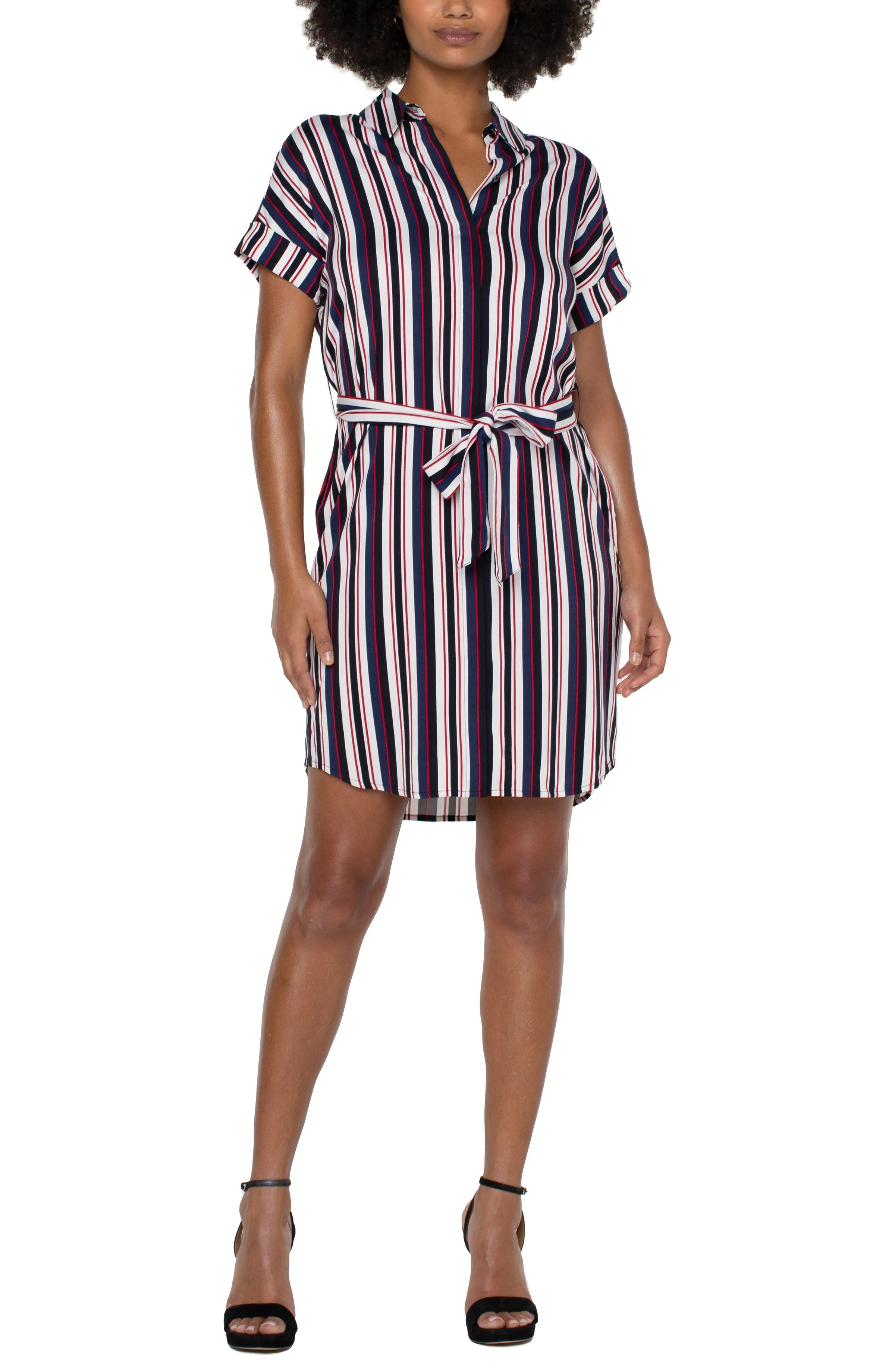 BELTED SHIRT DRESS