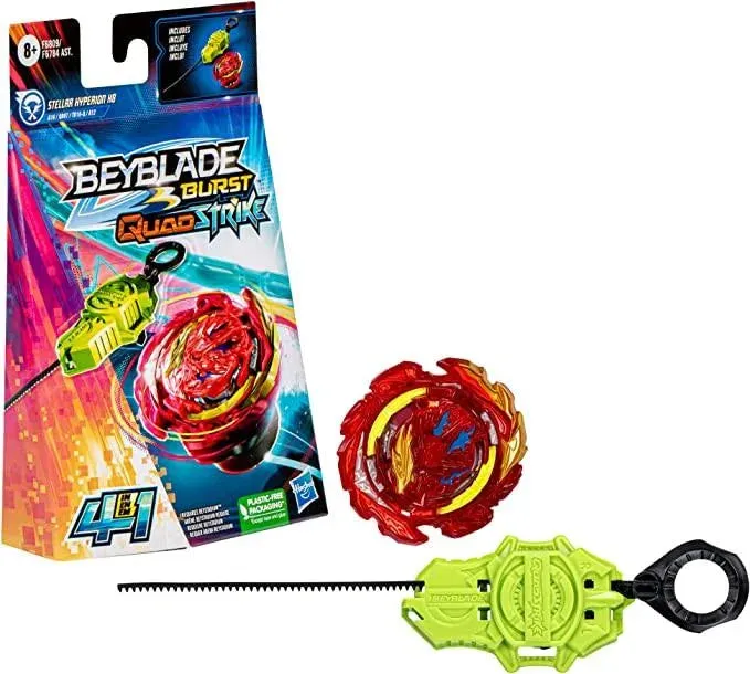 Beyblade Burst QuadStrike Stellar Hyperion H8 Spinning Top Starter Pack