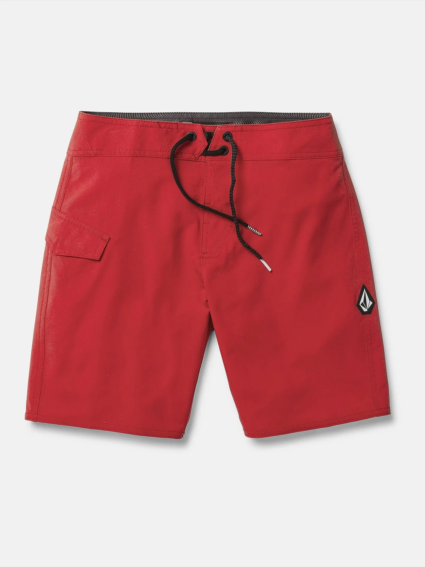 Big Boys Lido Solid Mod-Tech Trunks - Ribbon Red