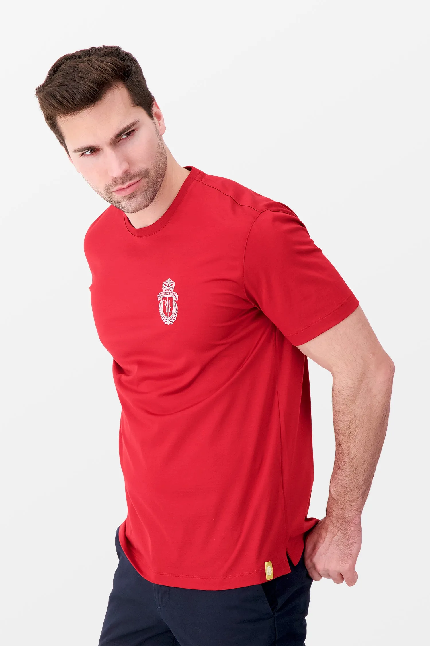 Billionaire Red SS Crest T-Shirt