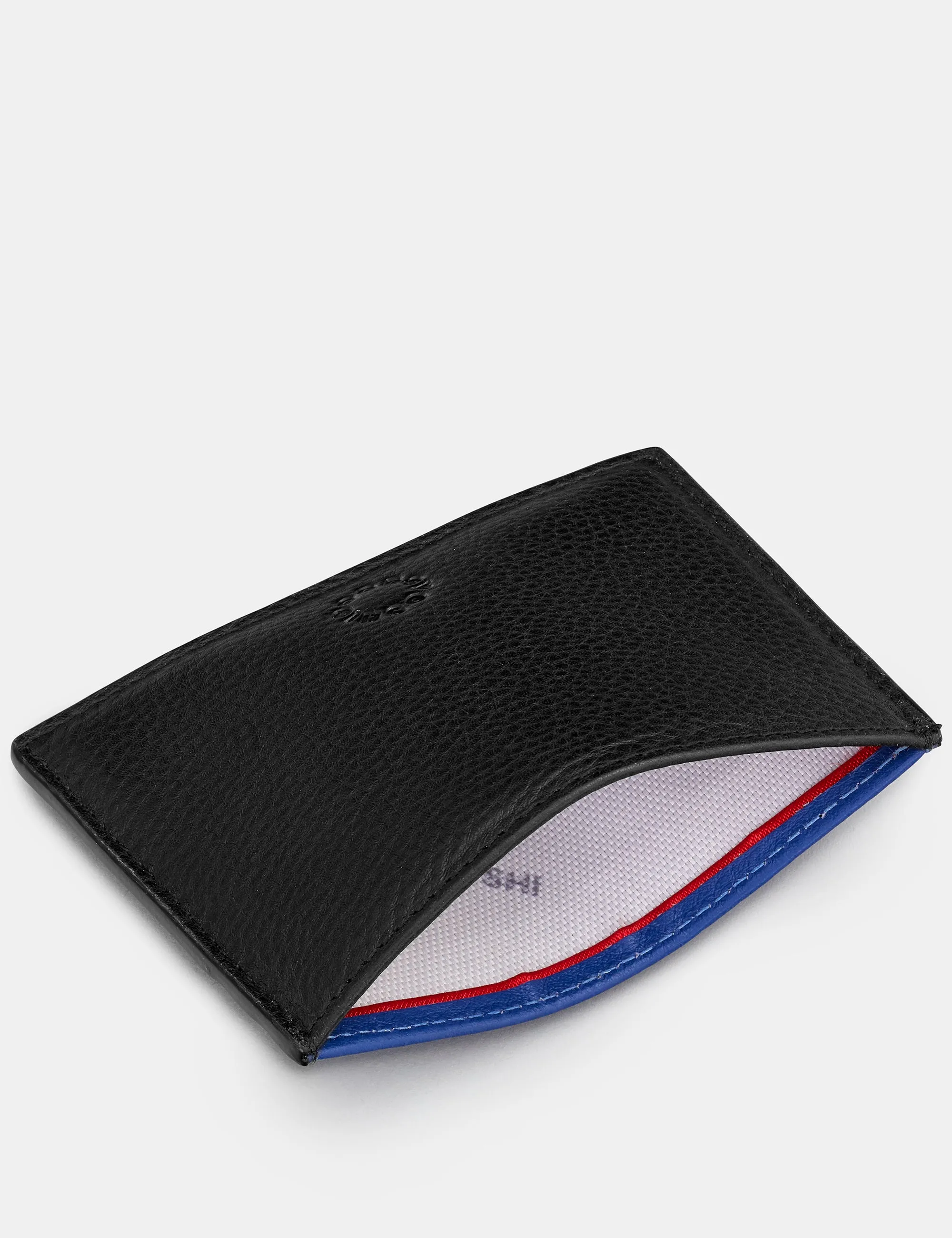 Black And Blue Leather Academy Card Holder