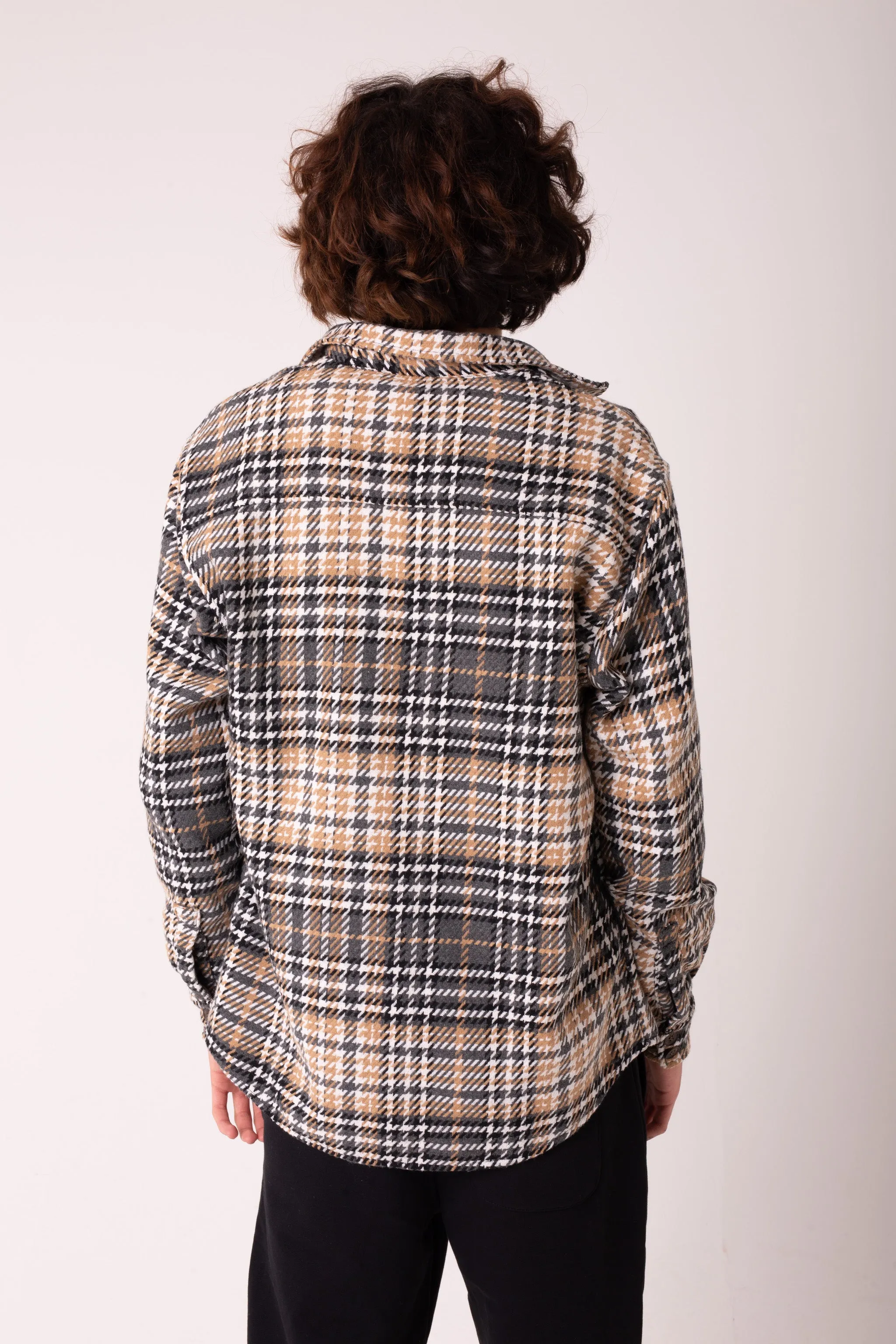 BLACK CAMEL CHECK JASON SHIRT