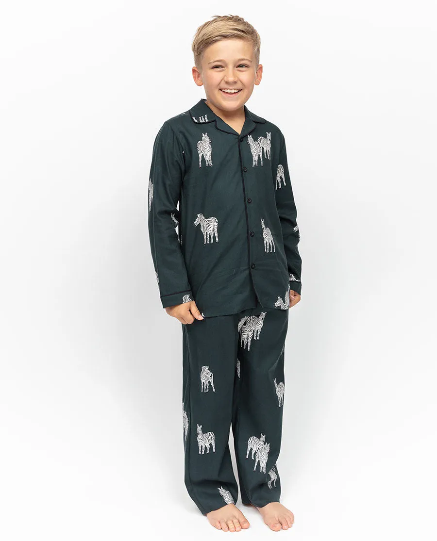 Blake Kids Unisex Zebra Print Pyjama Set