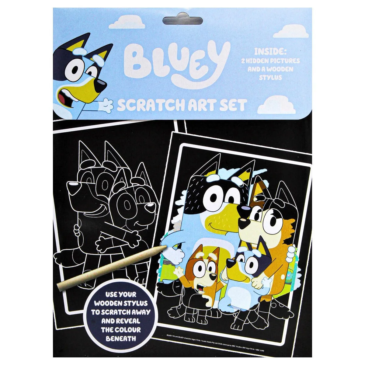 Bluey Scratch Art Set